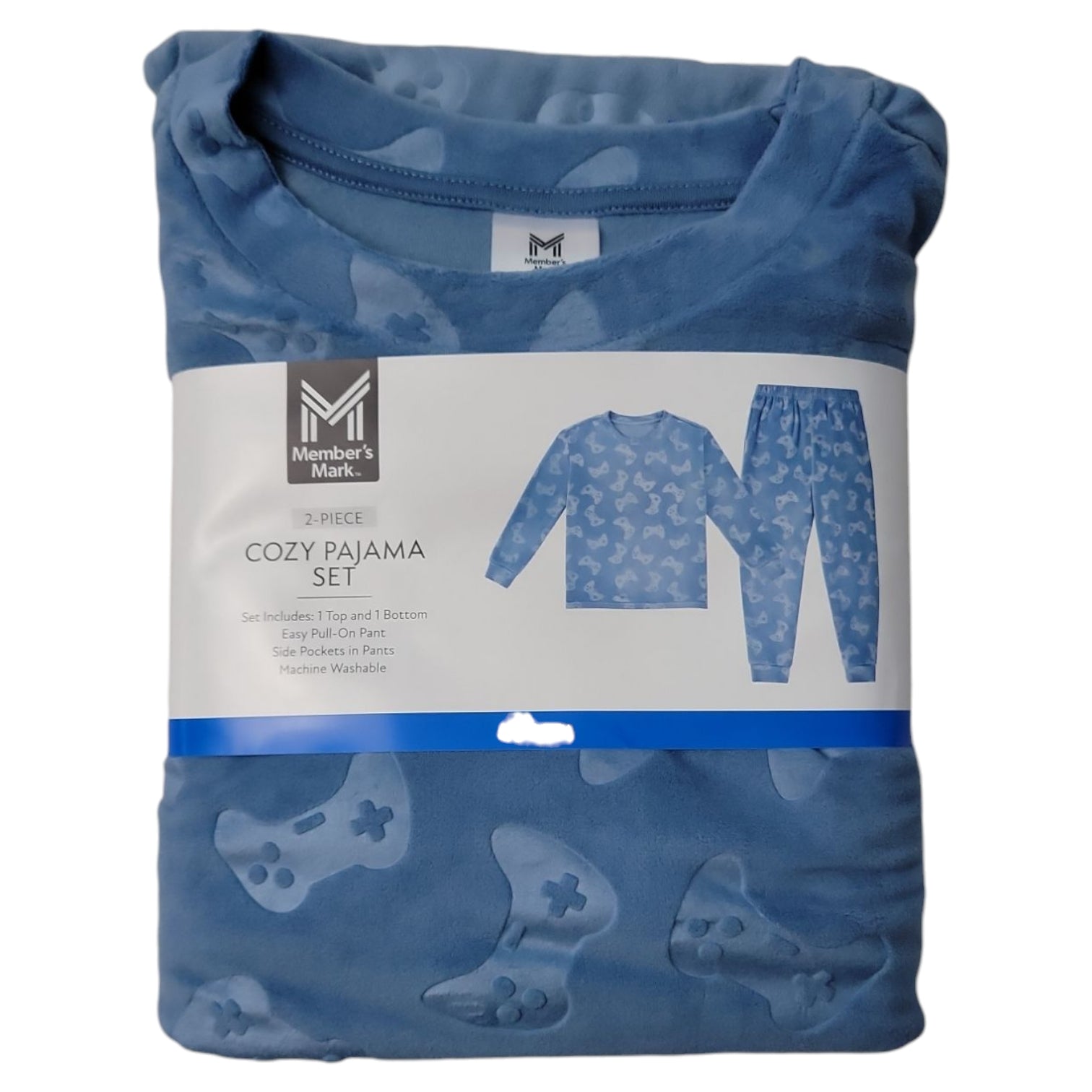 Member's Mark Boys 2-Piece Easy Care Long Sleeve Cozy Pajama Set