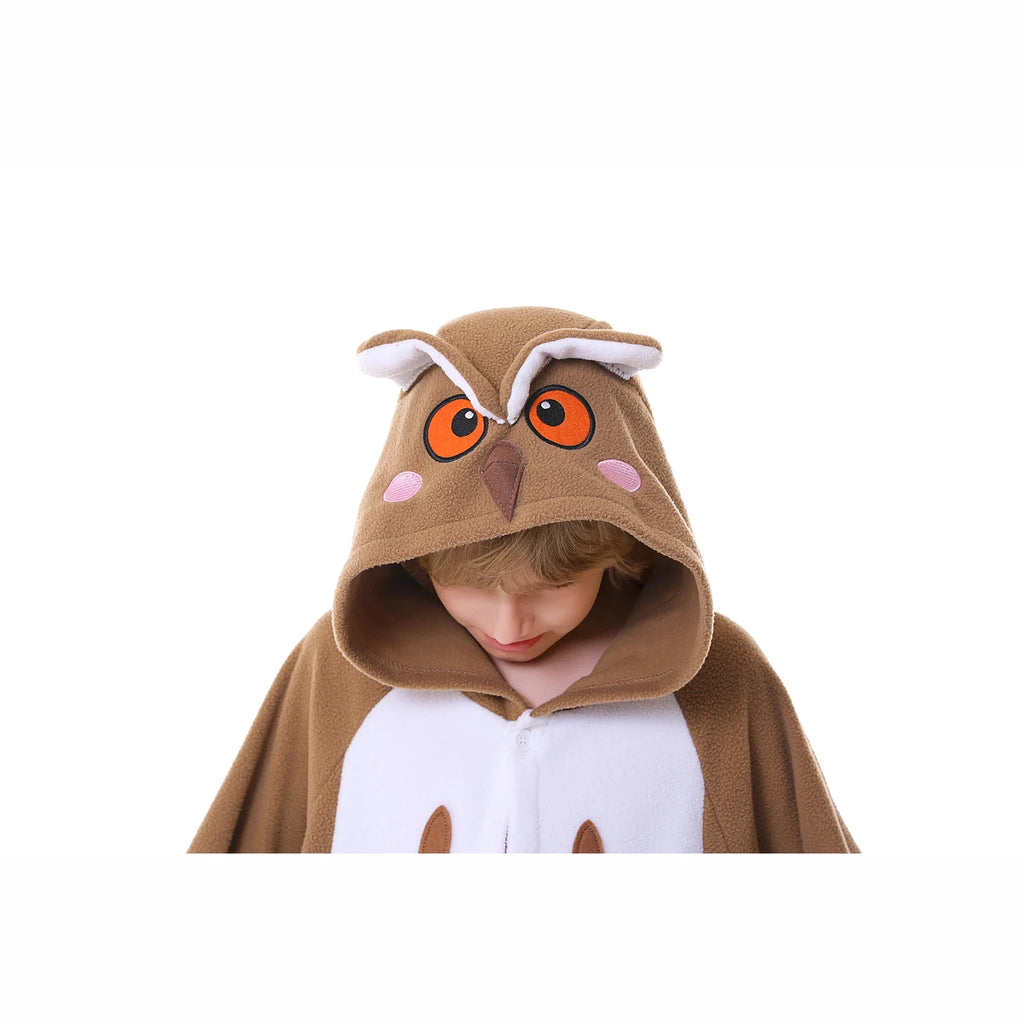 CANASOUR Kids Owl One-piece Pajamas Halloween Christmas Cosplay Costumes