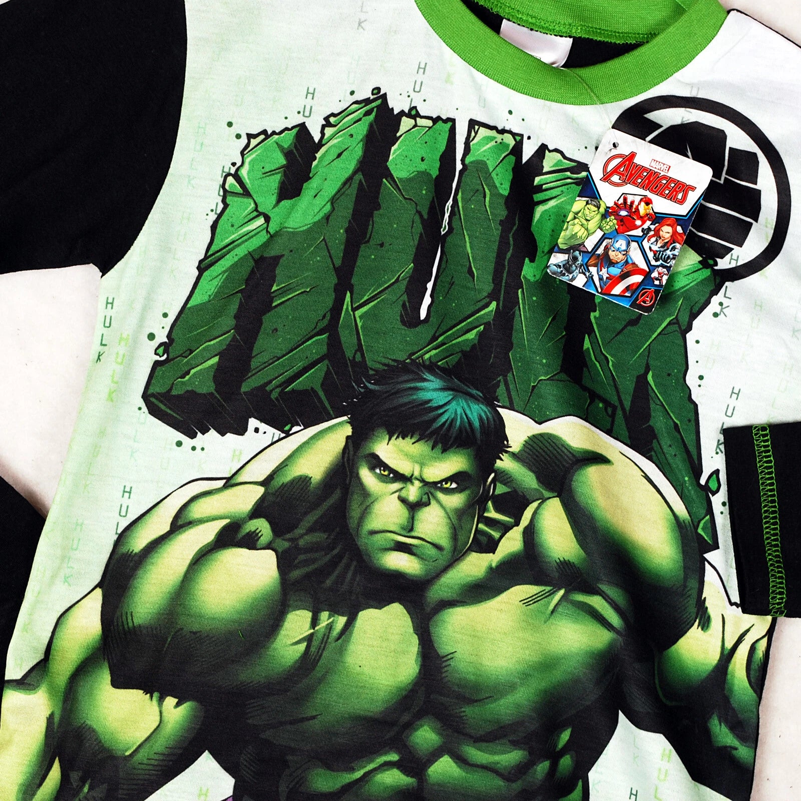 Boys Official Marvel Hulk Avengers Pyjamas Age 4-10 Years