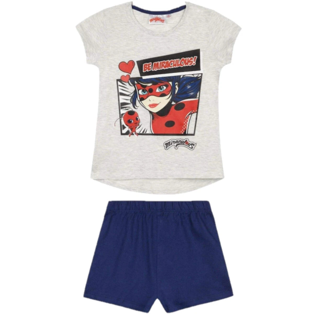 Boys Girls Kids Children Pyjamas Short Sleeve T-Shirt Shorts Set Age 2-12 Years