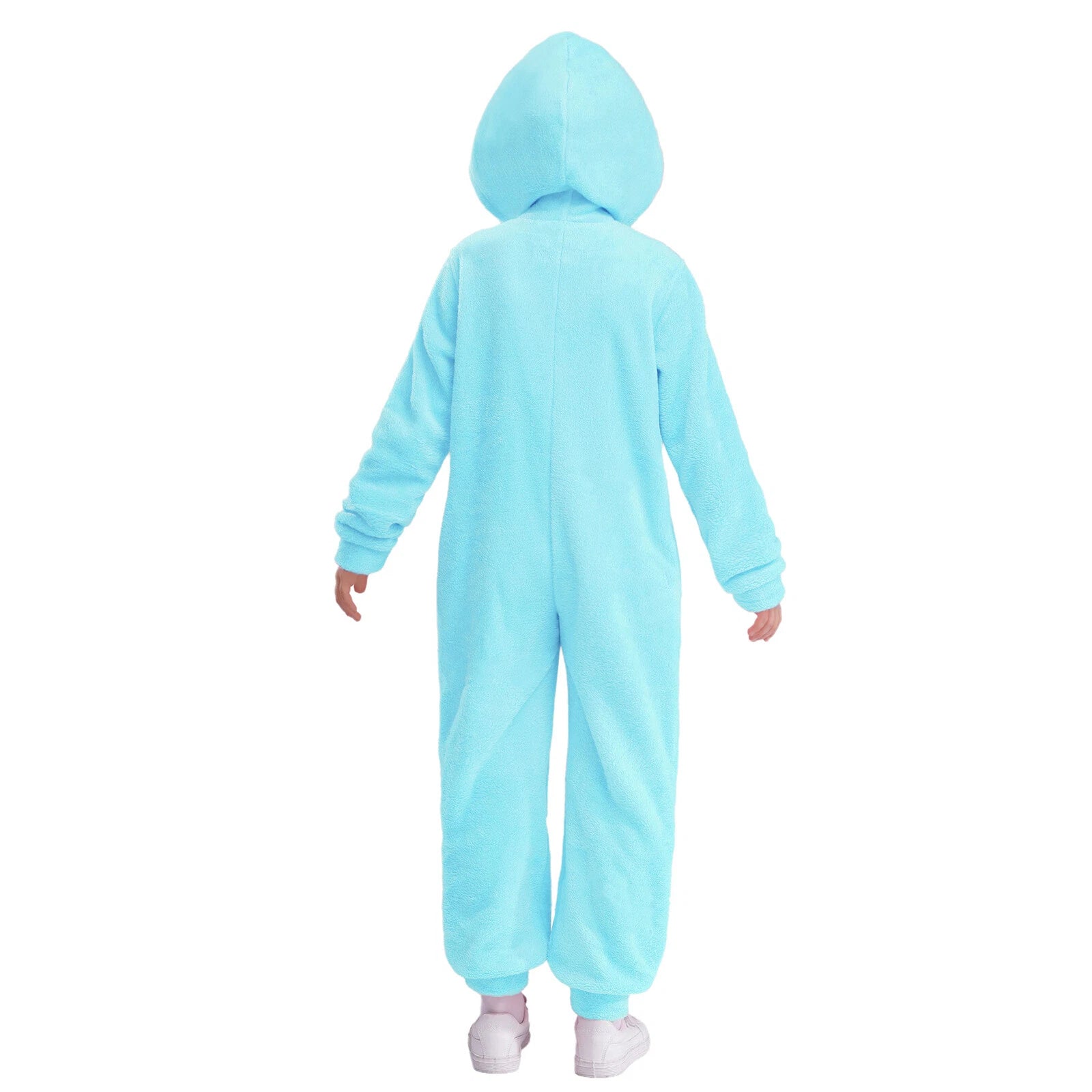Unisex Kids Fleece Hooded Jumpsuit for Boys Girls Zip-up One Piece Pjs Sleepwear