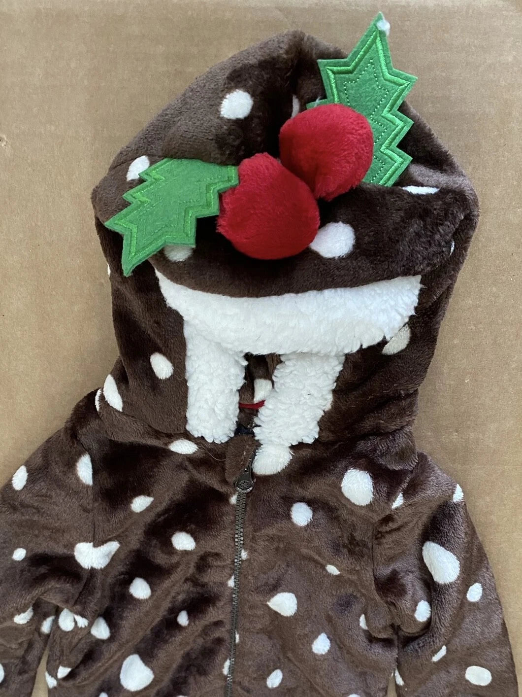 NEW Christmas Pudding Twosie Hoodies Ladies Mens Pyjamas /Baby All in One Family