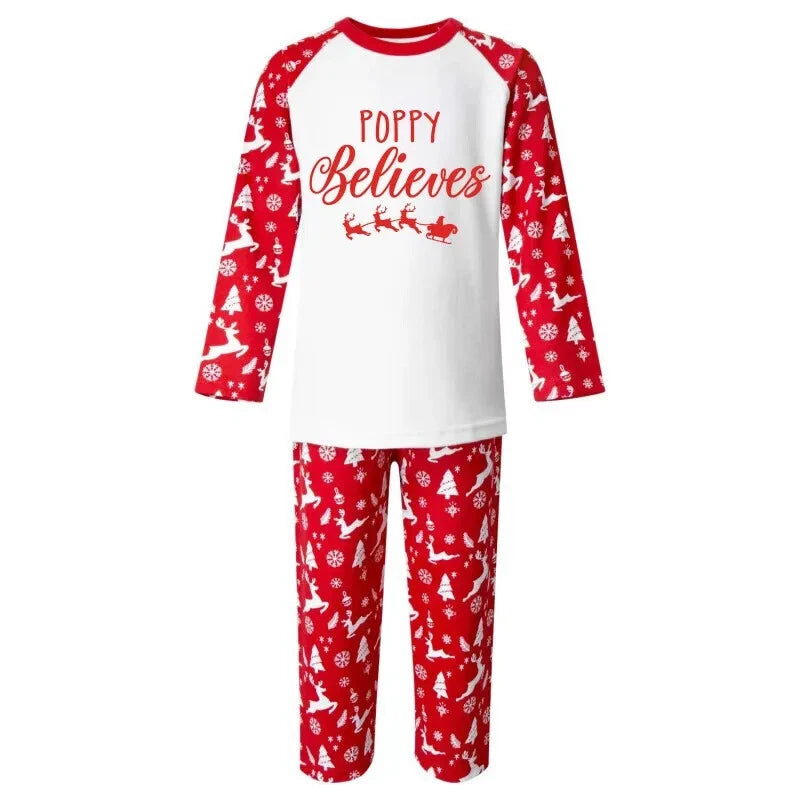 Personalised Christmas Pyjamas PJs Set  Eve Xmas Kids Children's