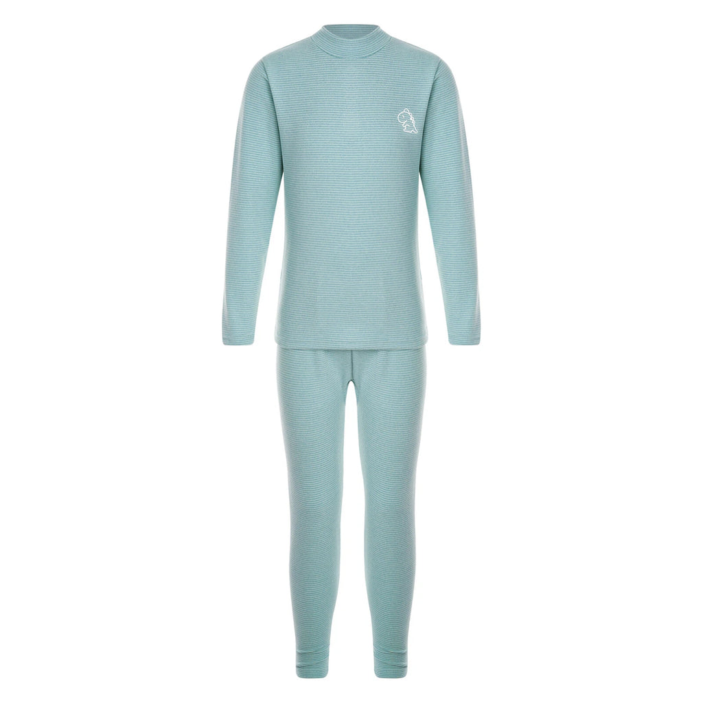 Kids Boys Girls Thermals Sets Pajamas T-shirt And Tights Suit Warm Active Home