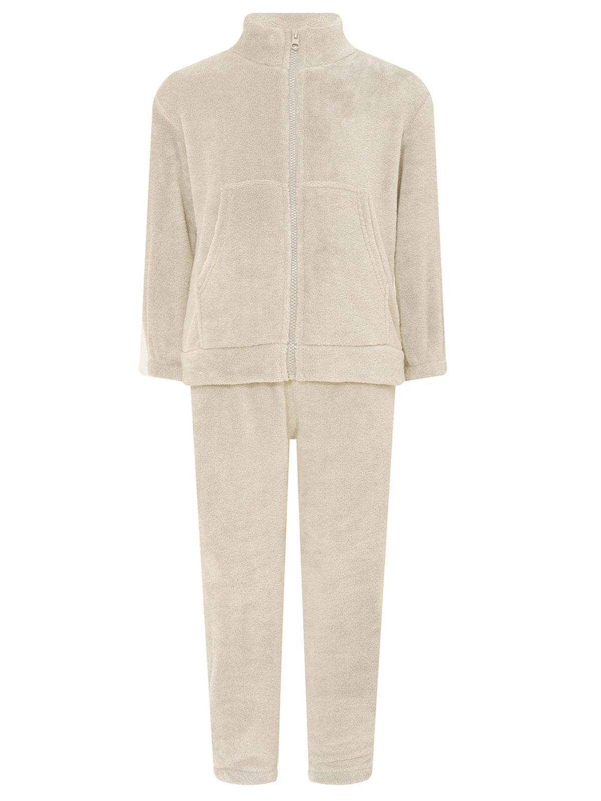 Kids Pajama Set Flannel Nightwear Soft Sleepwear Long Sleeve Homewear Fuzzy