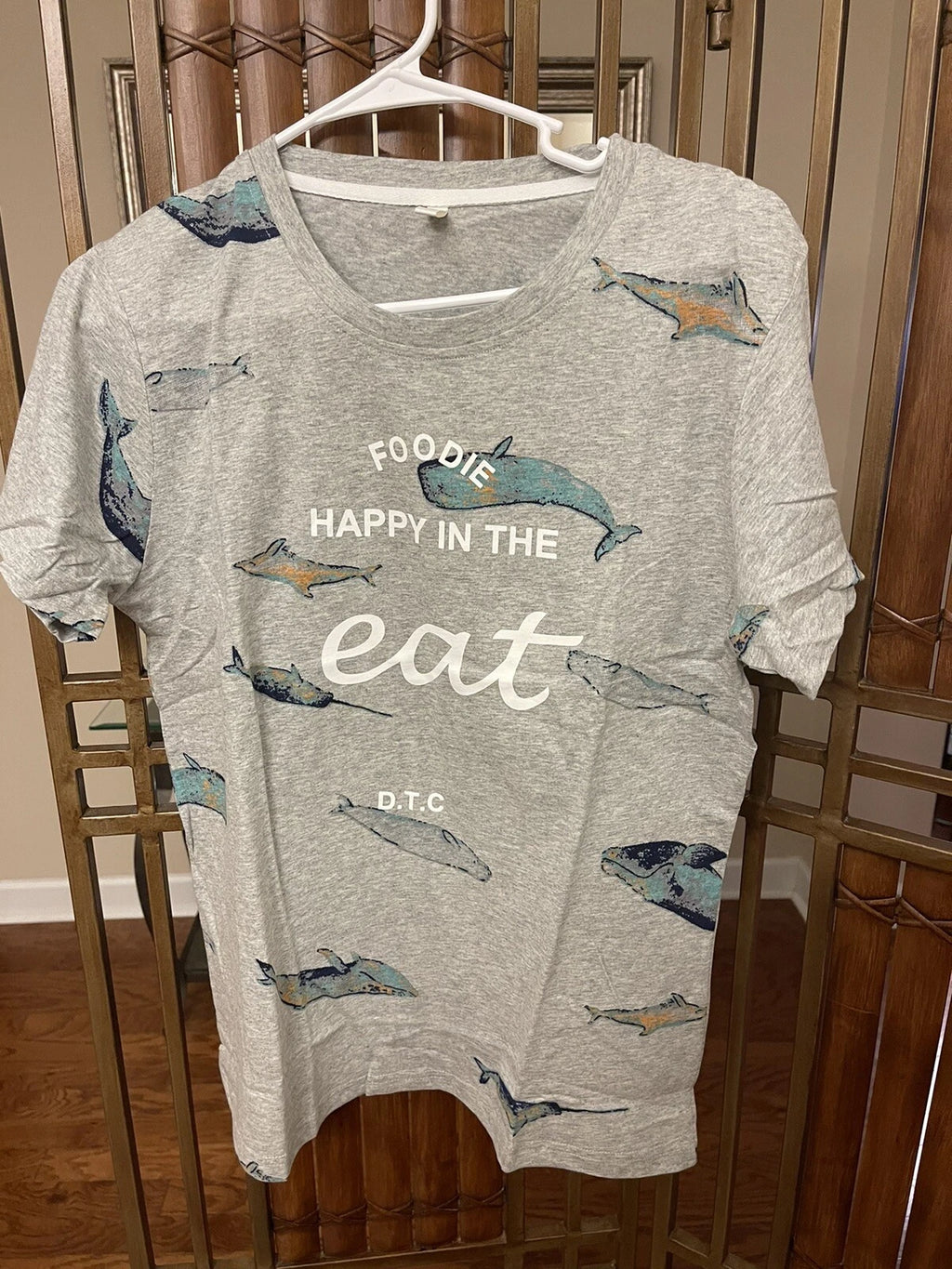 “Foodie Happy in The Eat” Fish Sea  Big Boy Kids Pajama Set