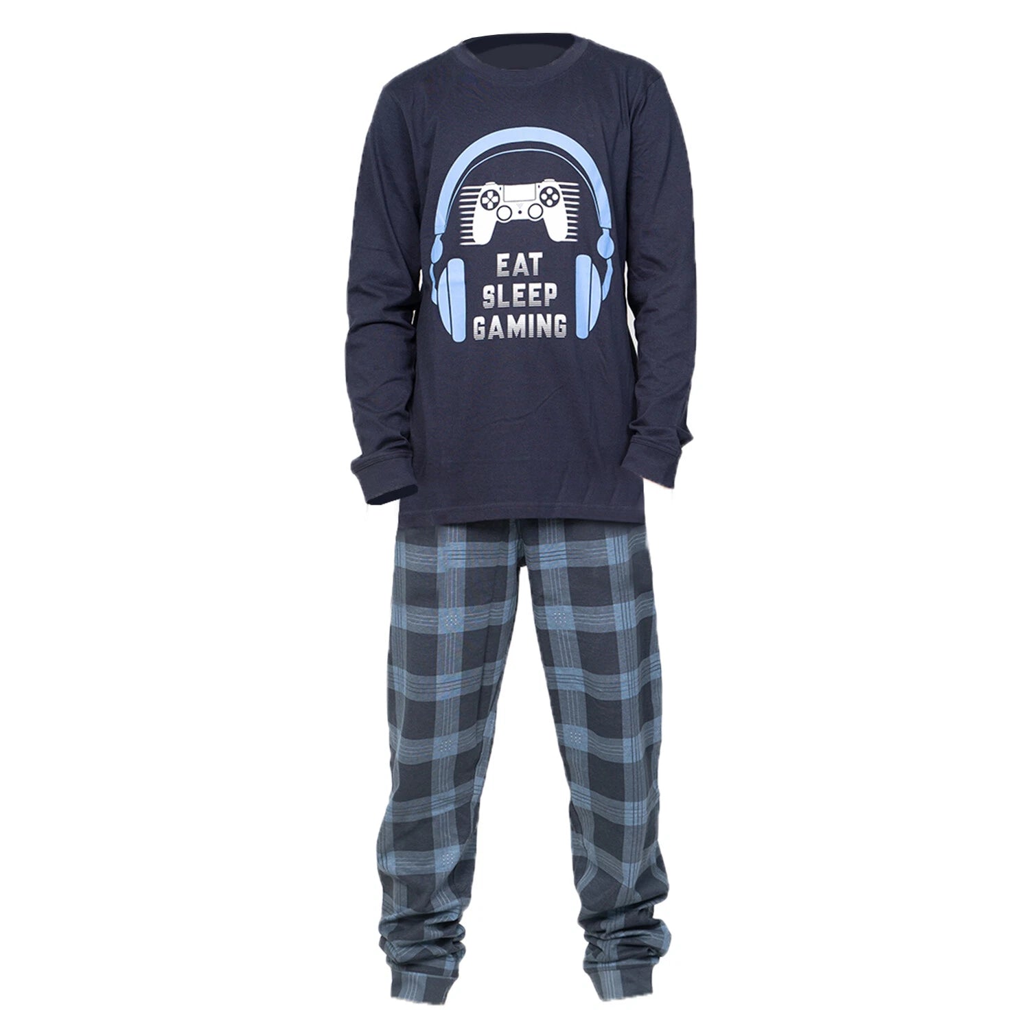 Kids Unisex Boys Girls Long Camo Cotton Gamer Gaming Pyjamas PJ Sets 5-13 Years