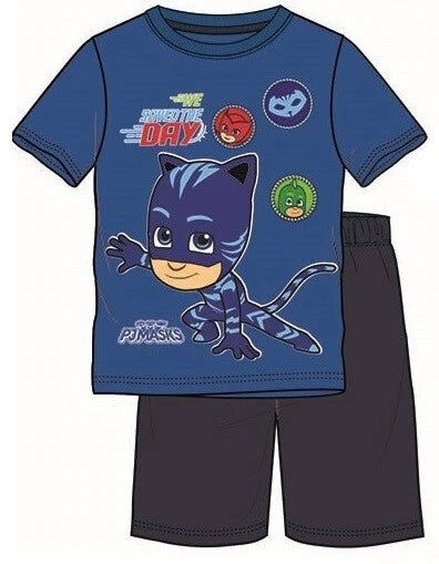 BOYS CHARACTER SHORT PYJAMAS 2PC NIGHT WEAR PJ SETS OFFICIAL 3-12 YEARS BNWT