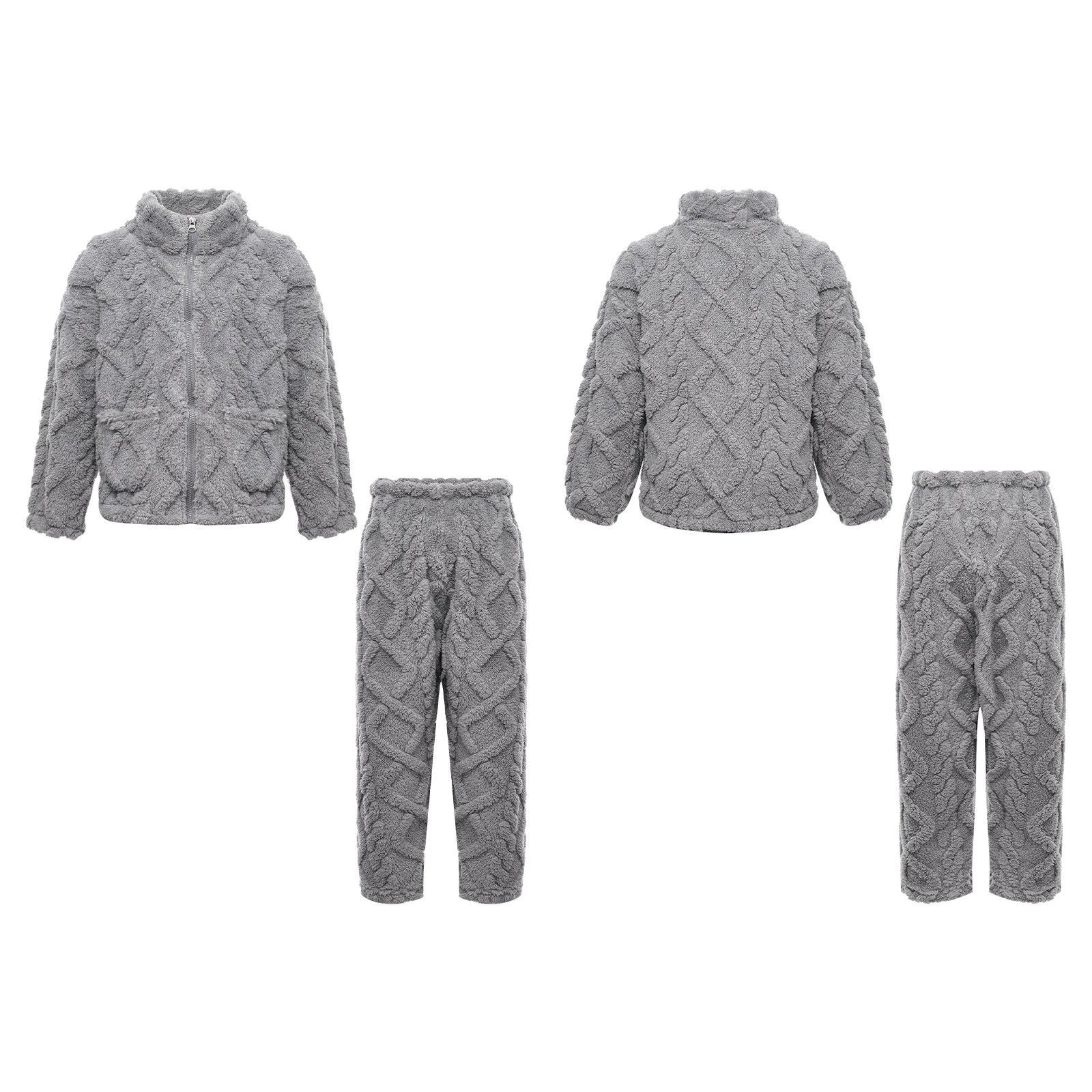 Unisex Kids Outfit Homewear Set Tops With Pants Pajamas Long Sleeve Loungewear