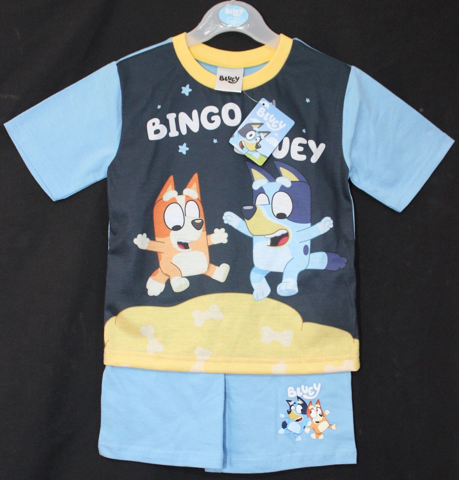 BLUEY Boy's Short Pyjamas /BLUEY & BINGO Summer/ Shorty PJs Sizes 1.5-5 years