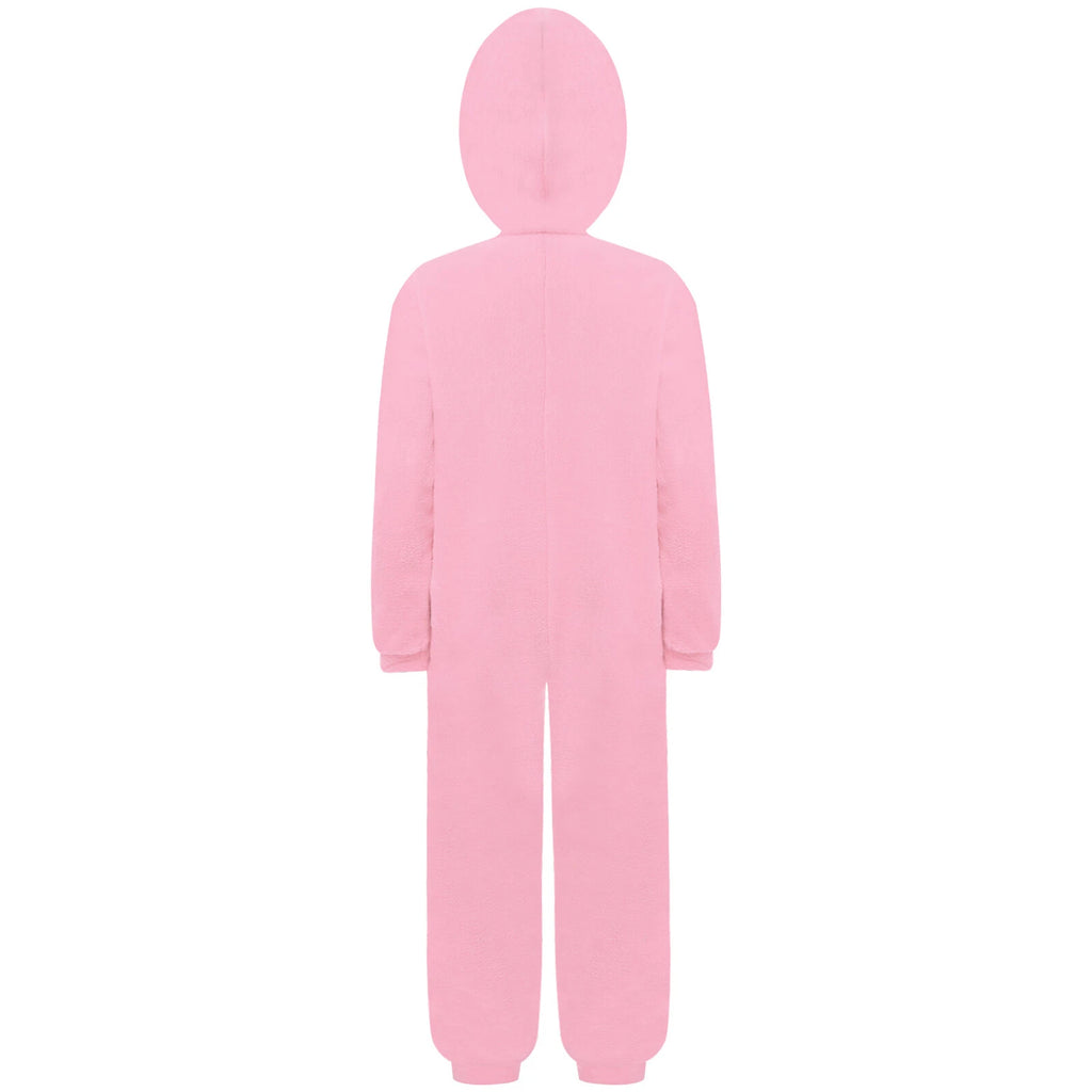 Unisex Kids Fleece Hooded Jumpsuit for Boys Girls Zip-up One Piece Pjs Sleepwear