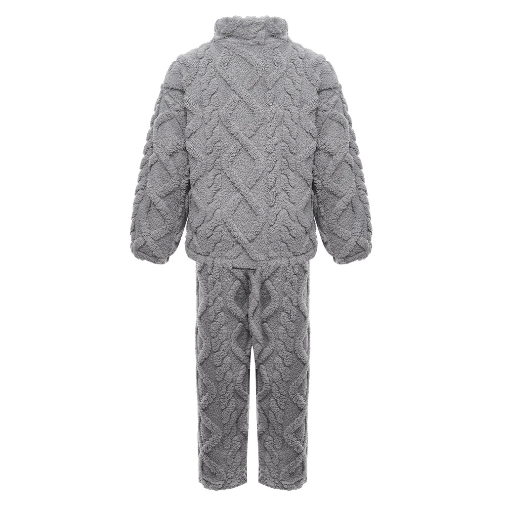 Unisex Kids Outfit Homewear Set Tops With Pants Pajamas Long Sleeve Loungewear