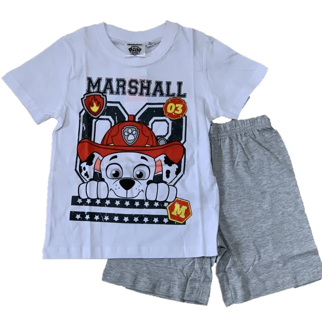 Boys Girls Kids Children Pyjamas Short Sleeve T-Shirt Shorts Set Age 2-12 Years