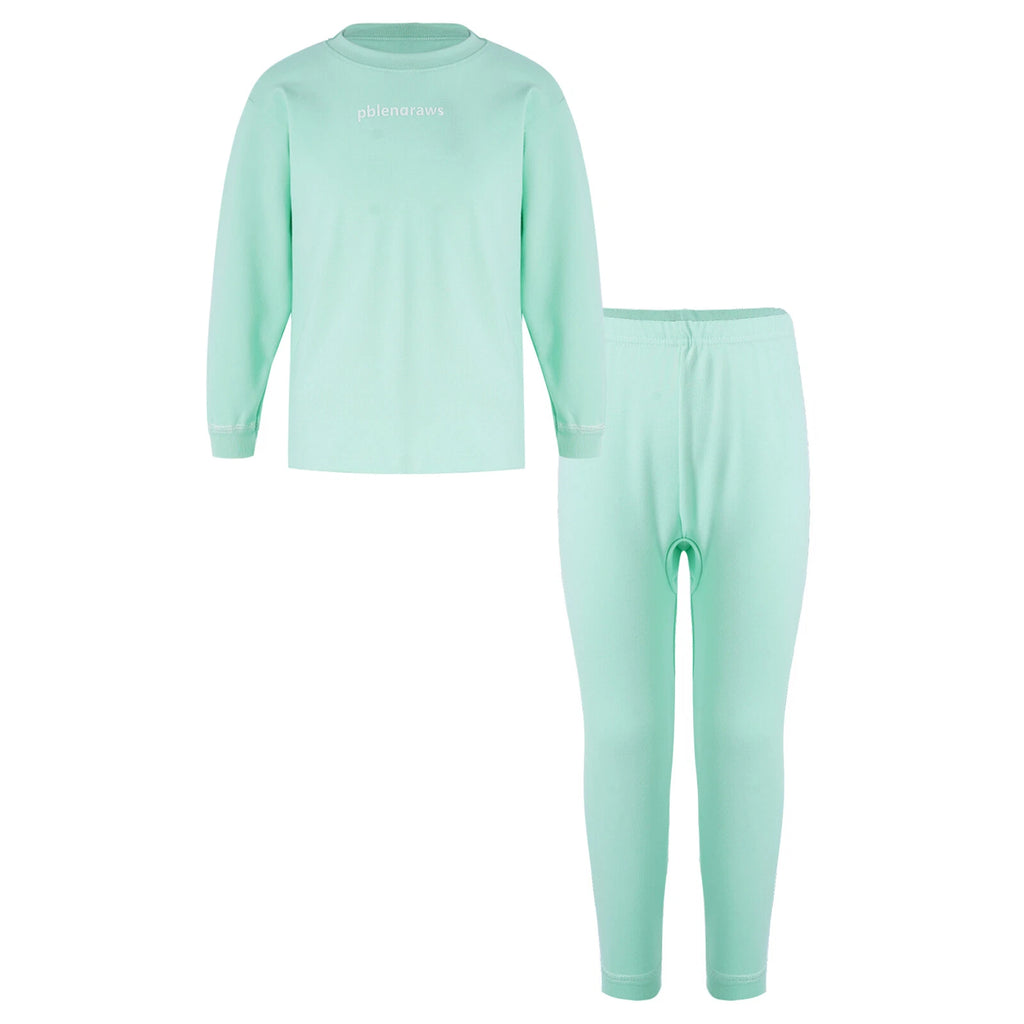 Kids Nightwear Warm Pajama Set Comfy Sleepwear Zipper Homewear 2 Piece Outfits