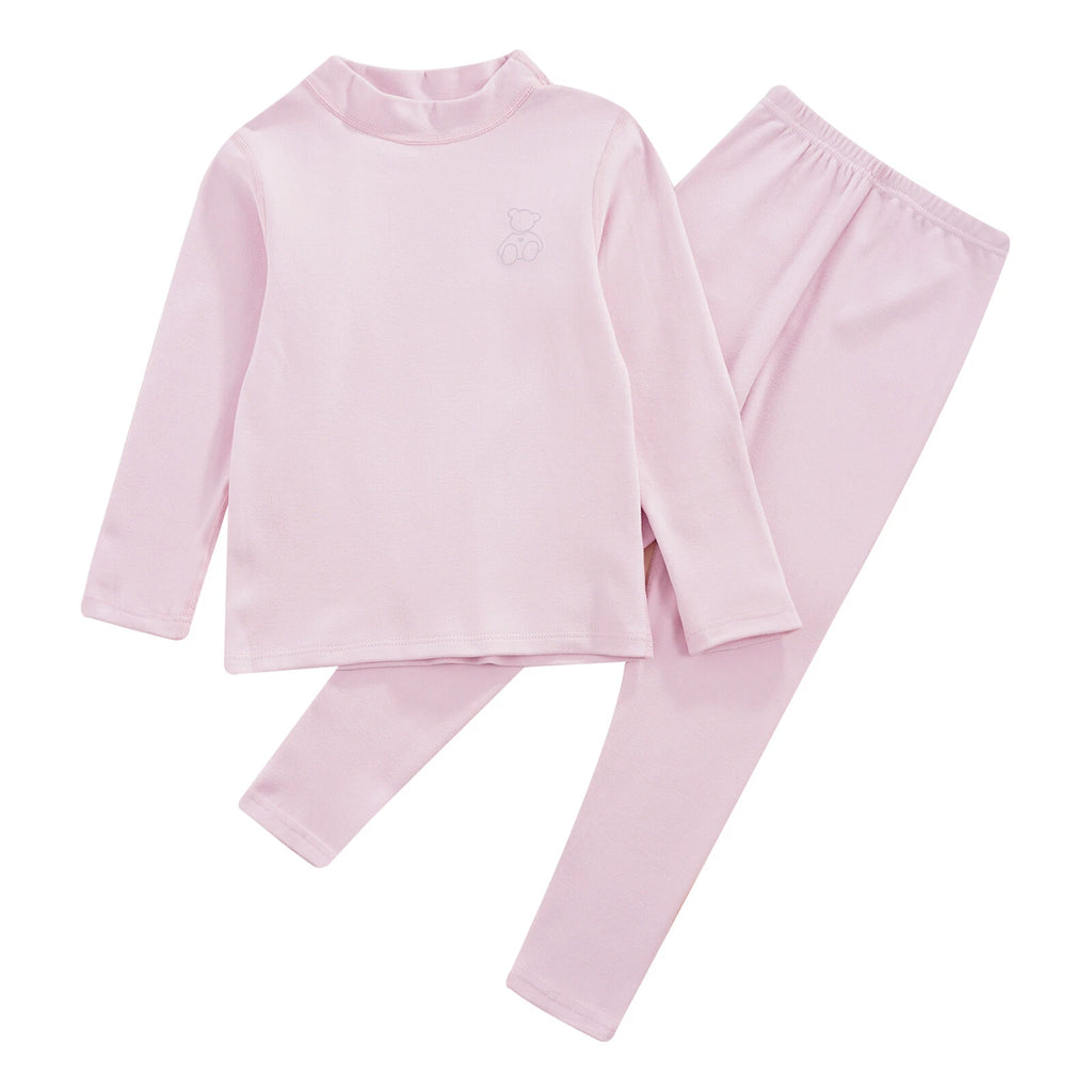 Kids Boys Girls Tees Long Sleeve Top Bear Print Sleepwear Pajamas Loungewear