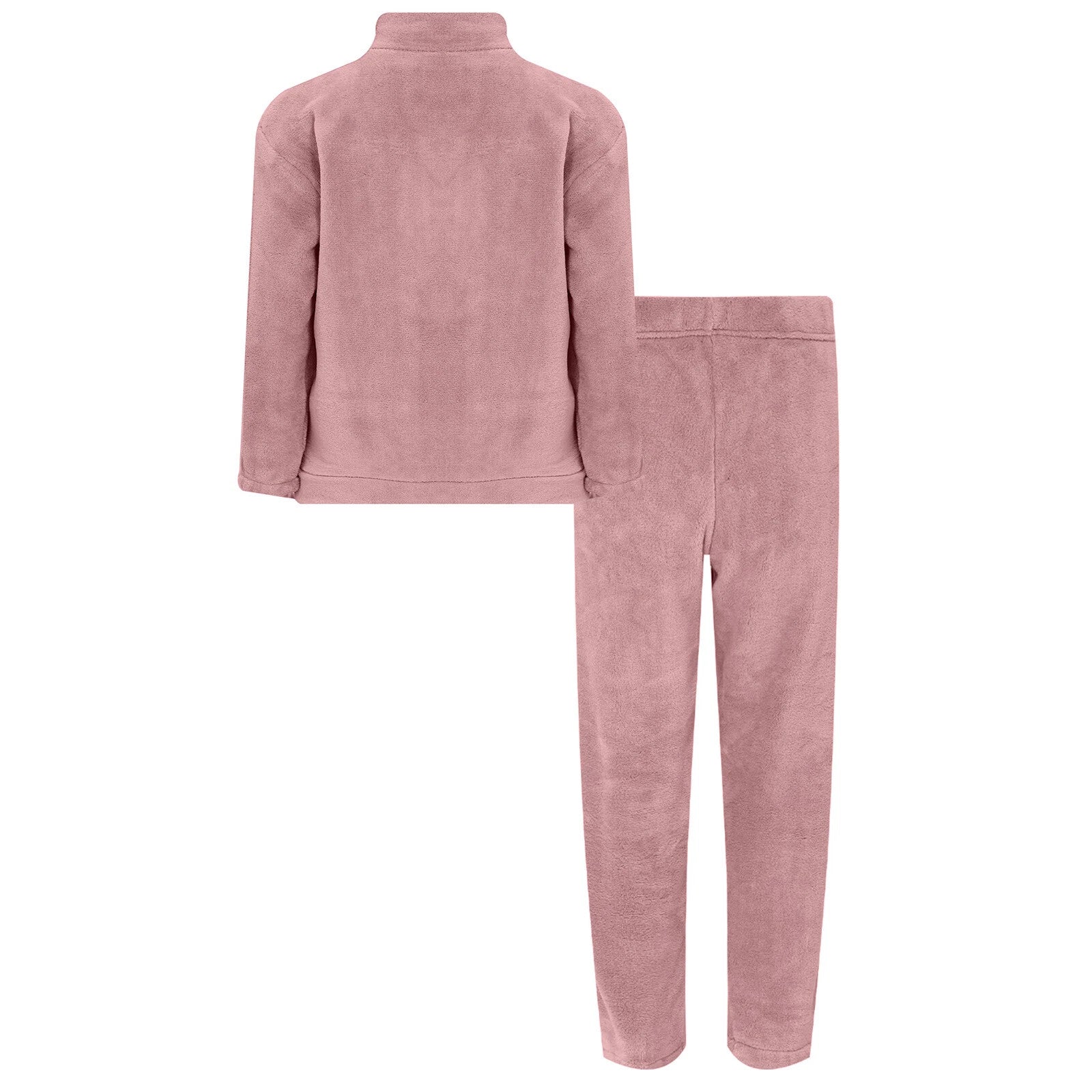 Kids Nightwear Warm Pajama Set Comfy Sleepwear Zipper Homewear 2 Piece Outfits