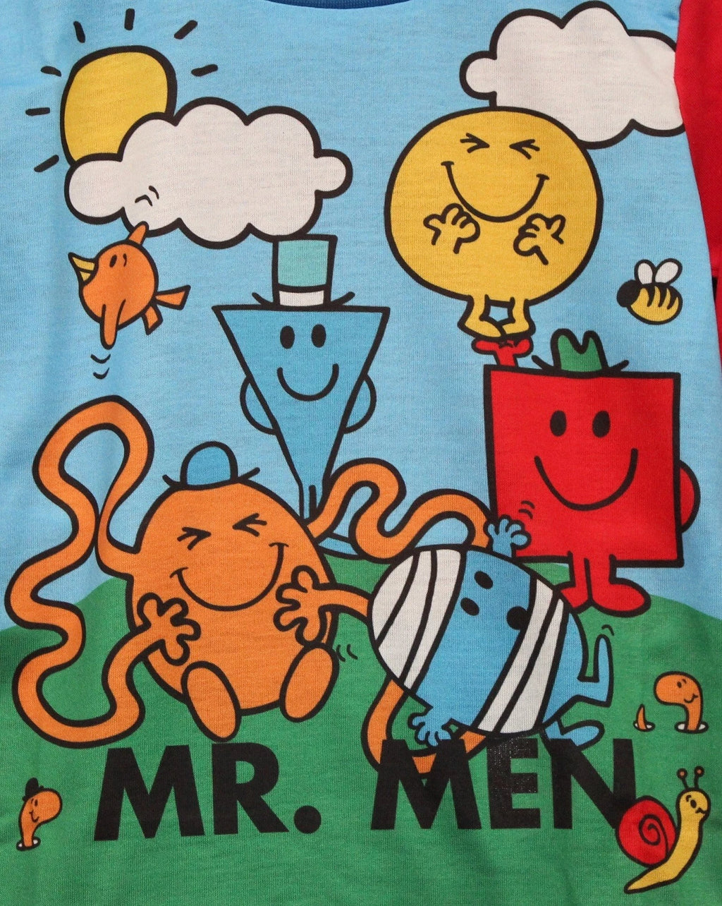 MR MEN Boys Pyjamas/ Red & Blue Long-Sleeved PJs Sizes 18 Months-5 Years