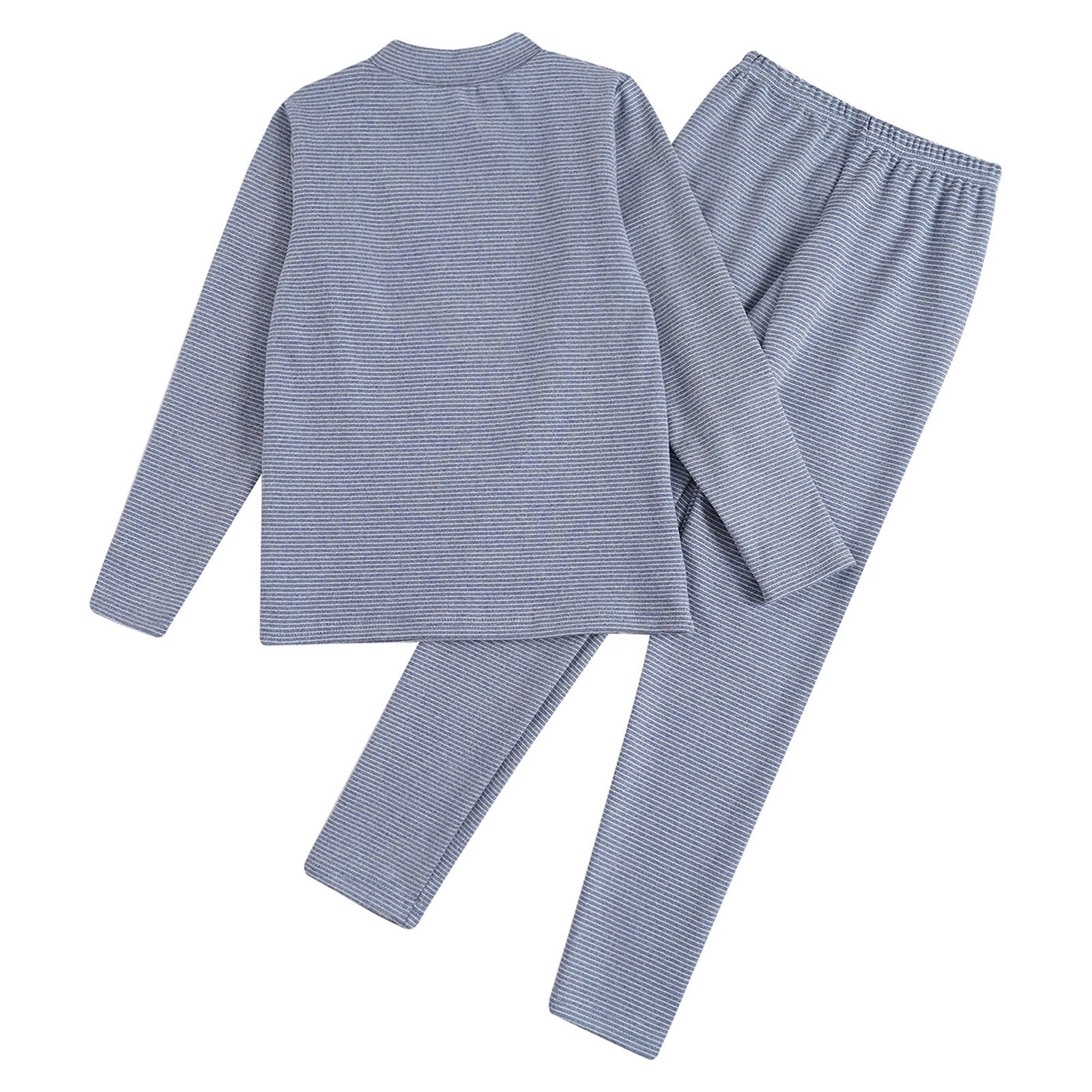 Kids Boys Girls Thermals Sets Pajamas T-shirt And Tights Suit Warm Active Home