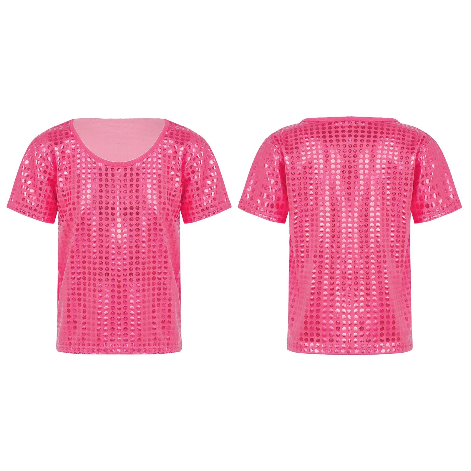 Unisex Kids Sleepwear Girls Set Print Pajamas Pullover Round Neck Cute Suit Top