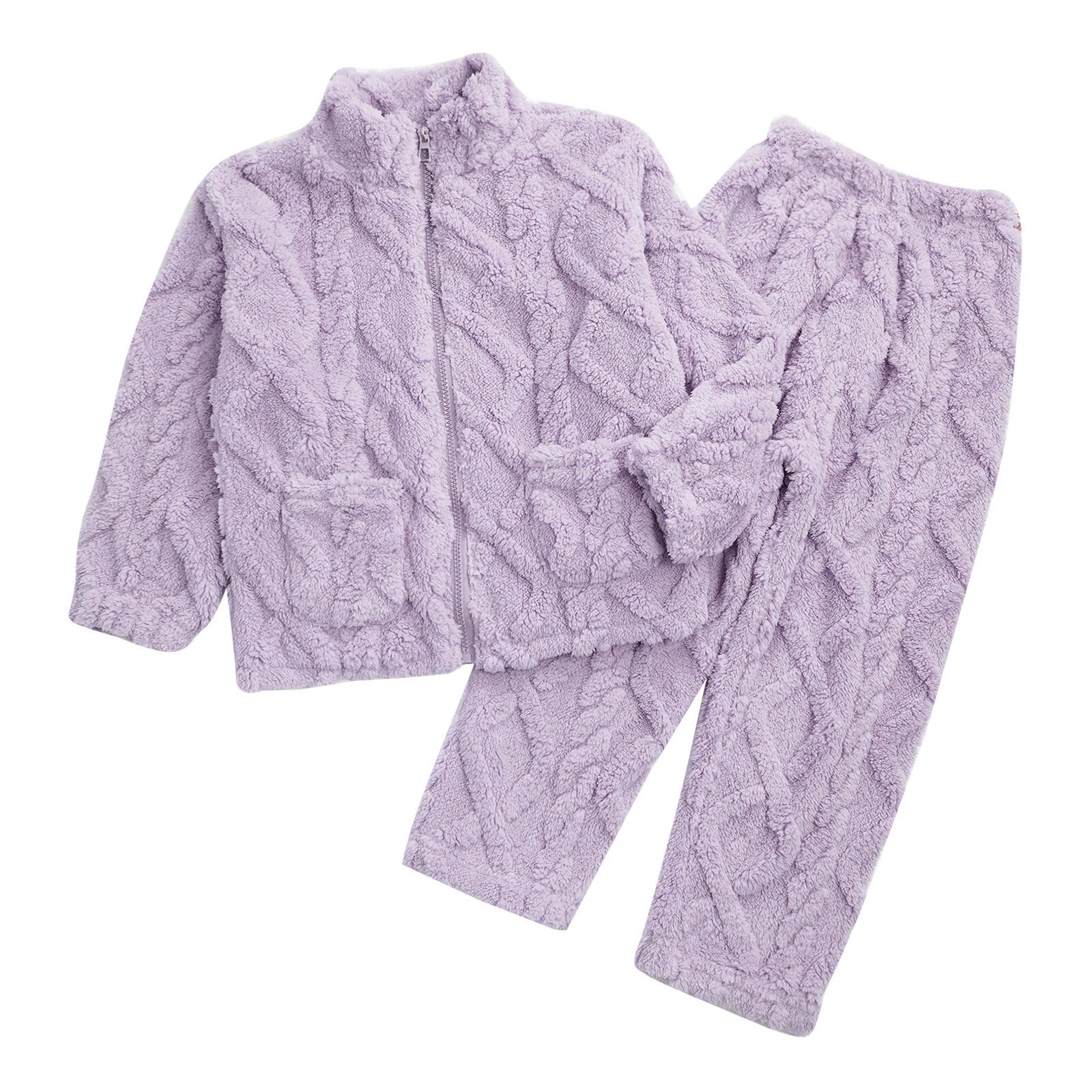 Unisex Kids Outfit Homewear Set Tops With Pants Pajamas Long Sleeve Loungewear