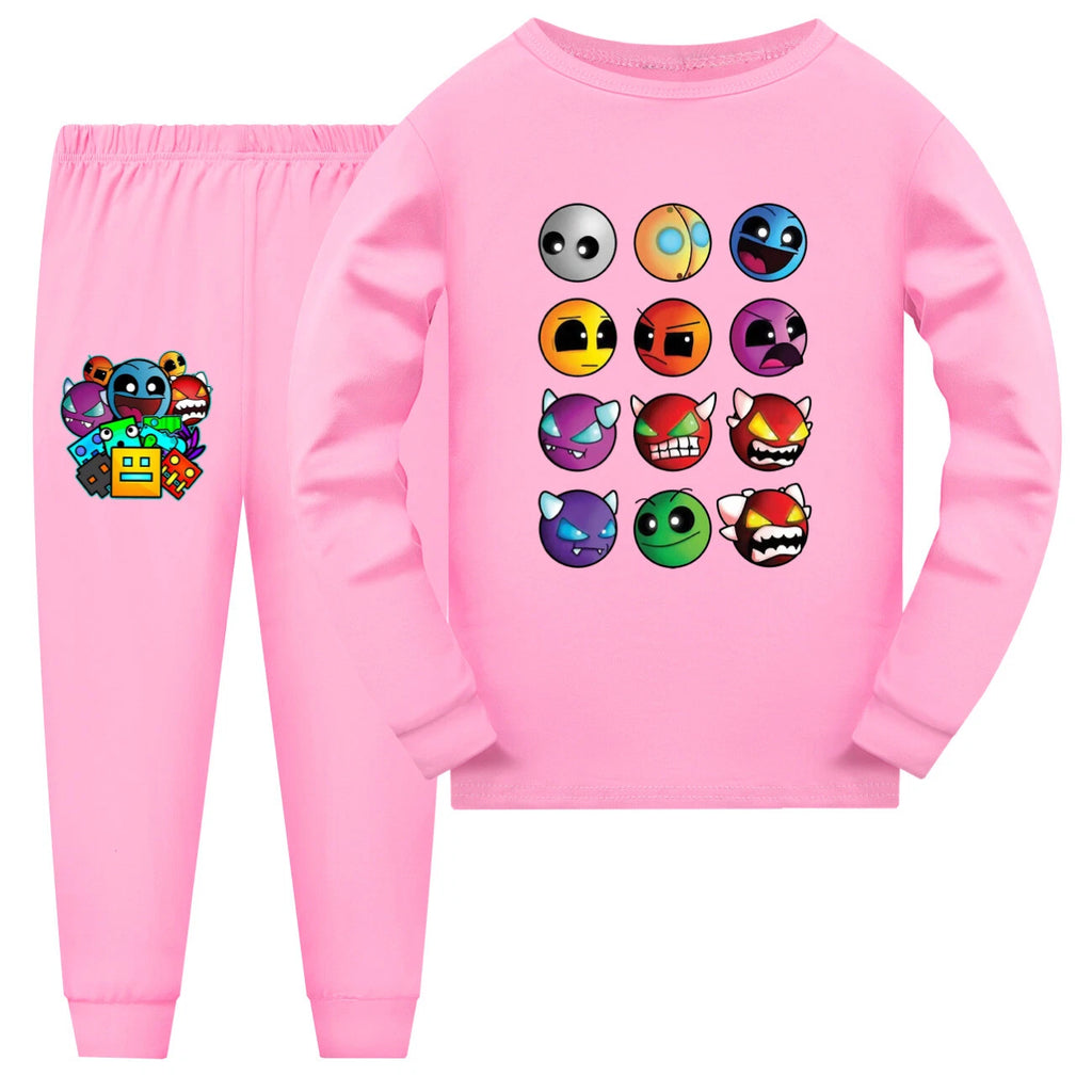 Children's Color HD Printing 110-170 Trend Long Sleeve Trousers Pajamas Suit Dai