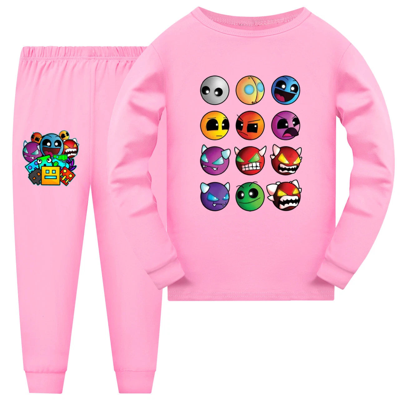 Children's Color HD Printing 110-170 Trend Long Sleeve Trousers Pajamas Suit Dai