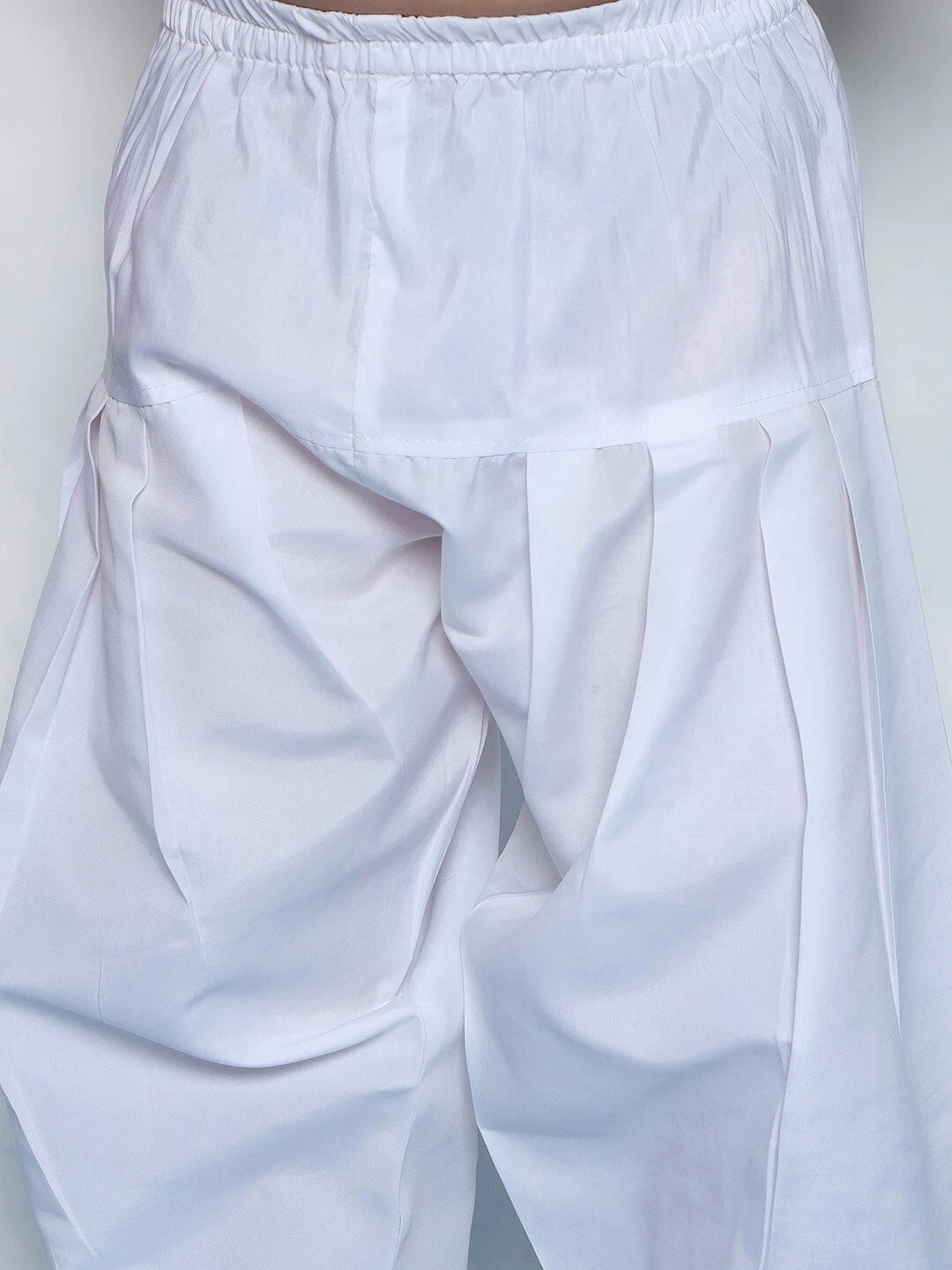 Kids Ethnic Mirror Work Cotton Kurta Pyjama Set/Party Wear Chikankari Kurta