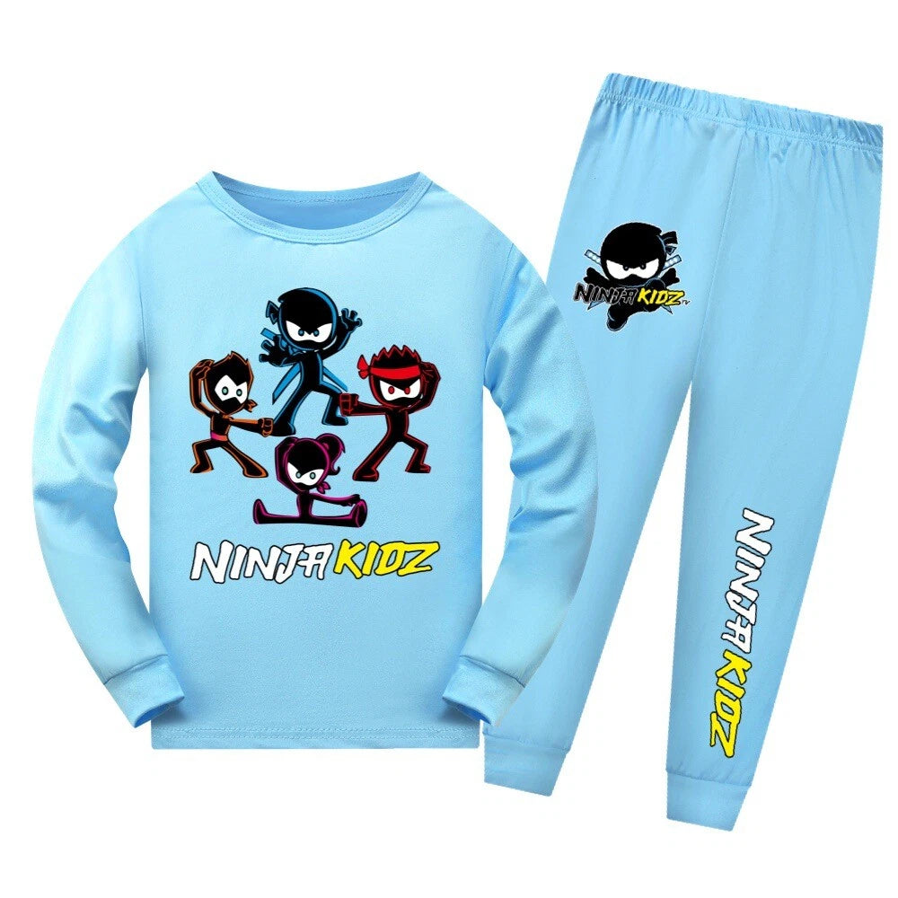 Ninja Kids Ninja Kid Long Sleeve Trousers Pajamas High Quality Suit Children Hot