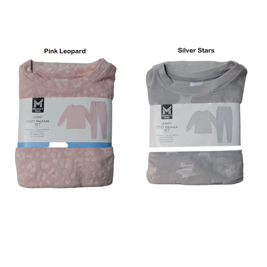Member's Mark Girl's 2-Piece Long Sleeve Cozy Pajama Set