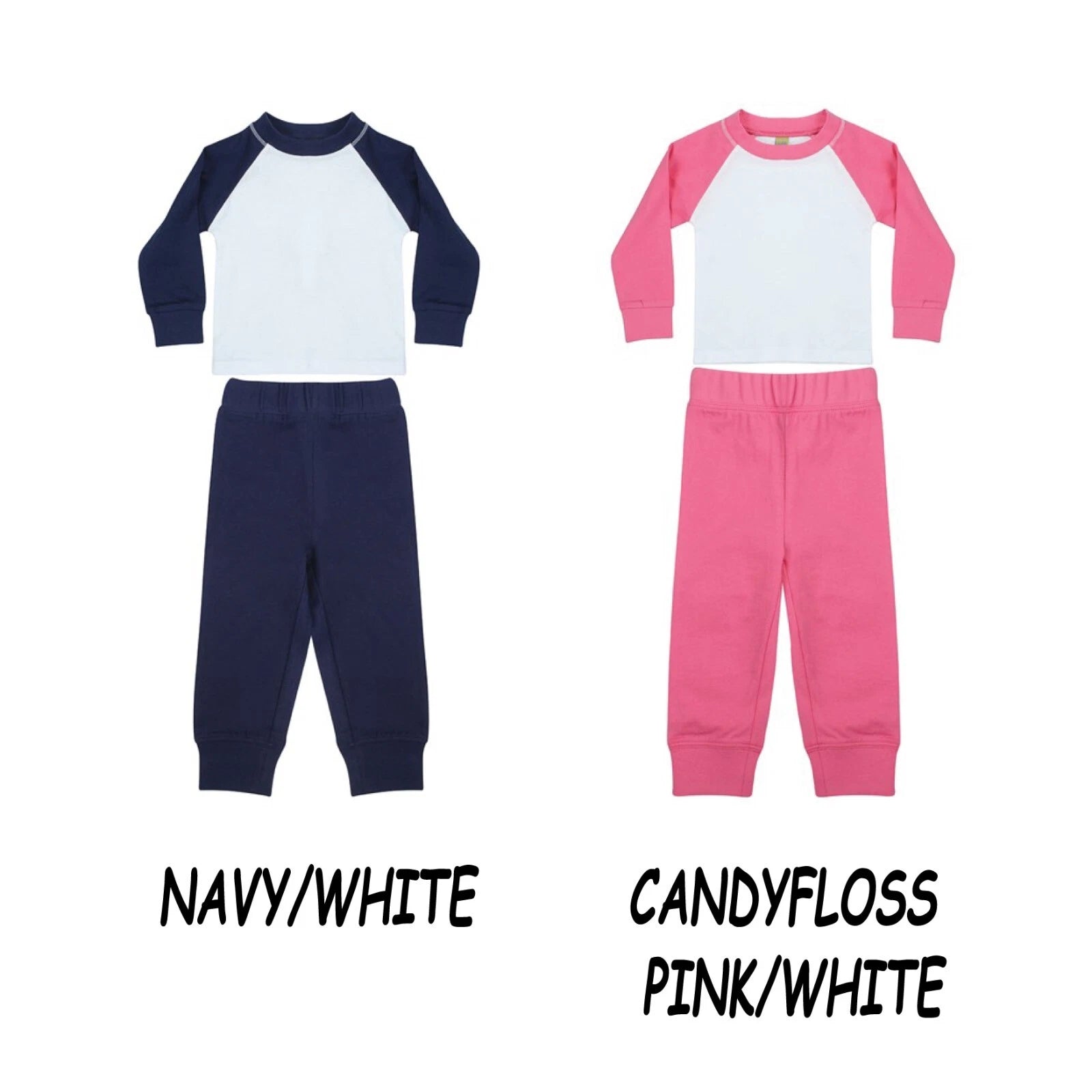 Personalised Custom Larkwood Children Pyjamas Toddler Kids Baby Nightwear LW71T