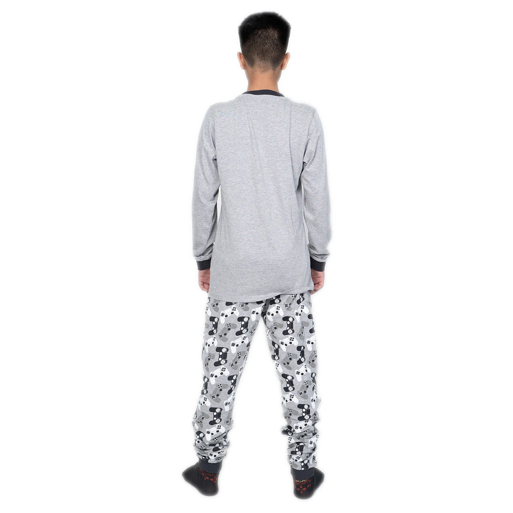 Kids Unisex Boys Girls Long Camo Cotton Gamer Gaming Pyjamas PJ Sets 5-13 Years