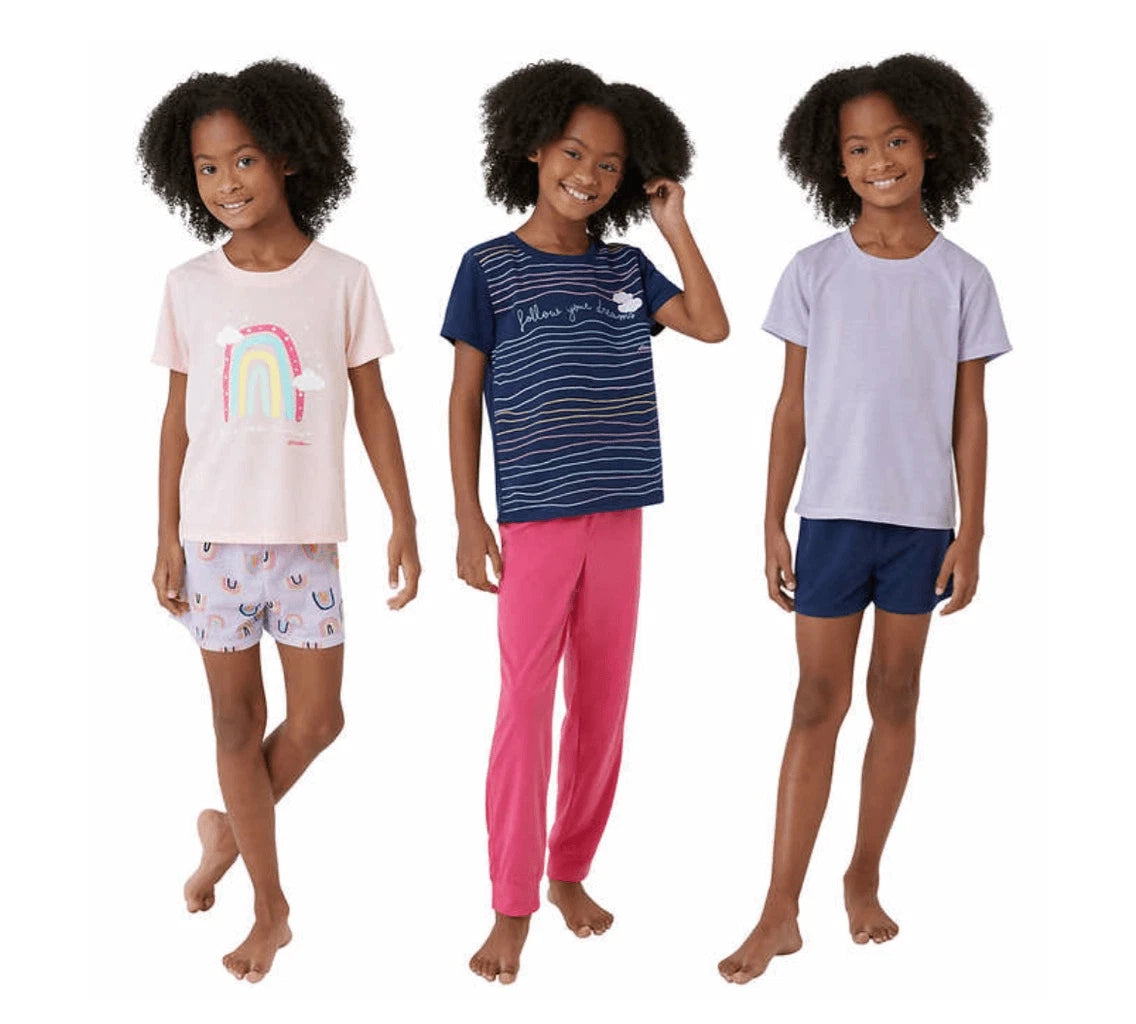 Eddie Bauer Kids Girl's Comfy 6-Piece Pajama Set