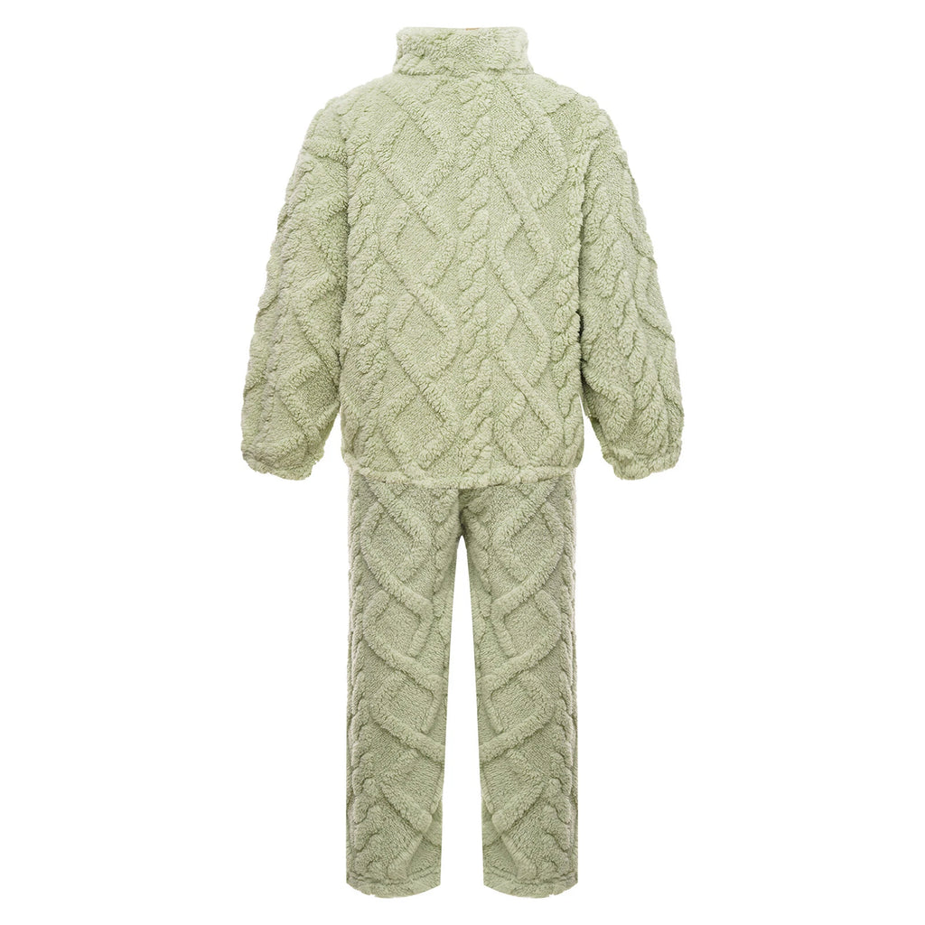 Unisex Kids Outfit Homewear Set Tops With Pants Pajamas Long Sleeve Loungewear