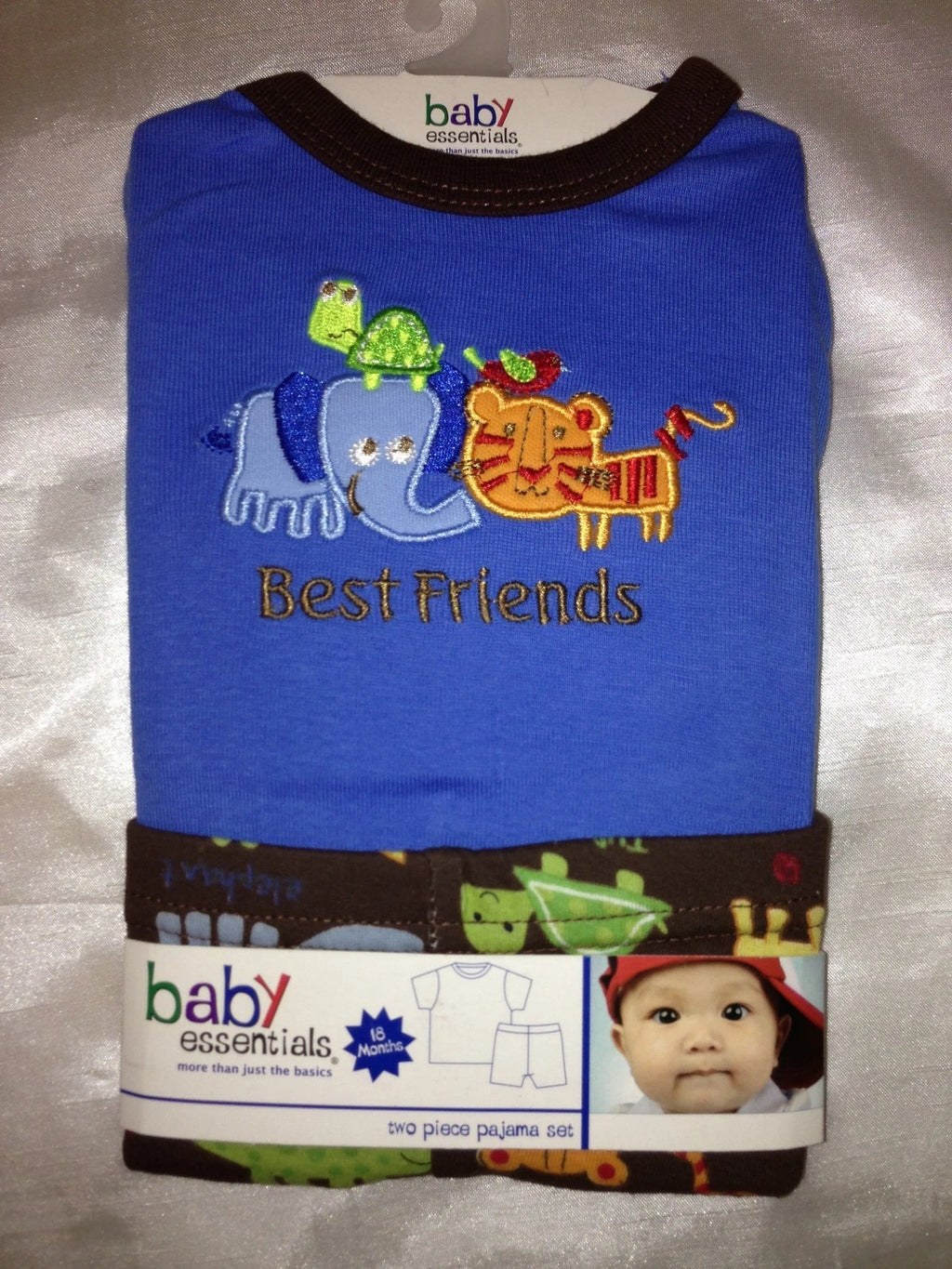 BABY ESSENTIALS TWO PIECE PJ SET  BABY BOY TODLER 100% COTTON