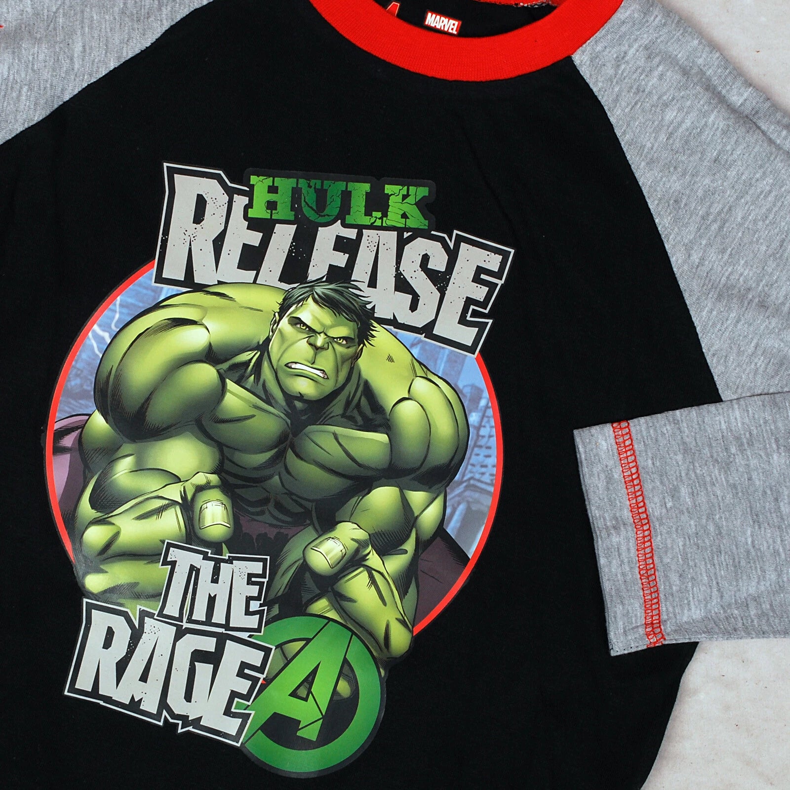 Boys Official Marvel Hulk Avengers Pyjamas Age 4-10 Years