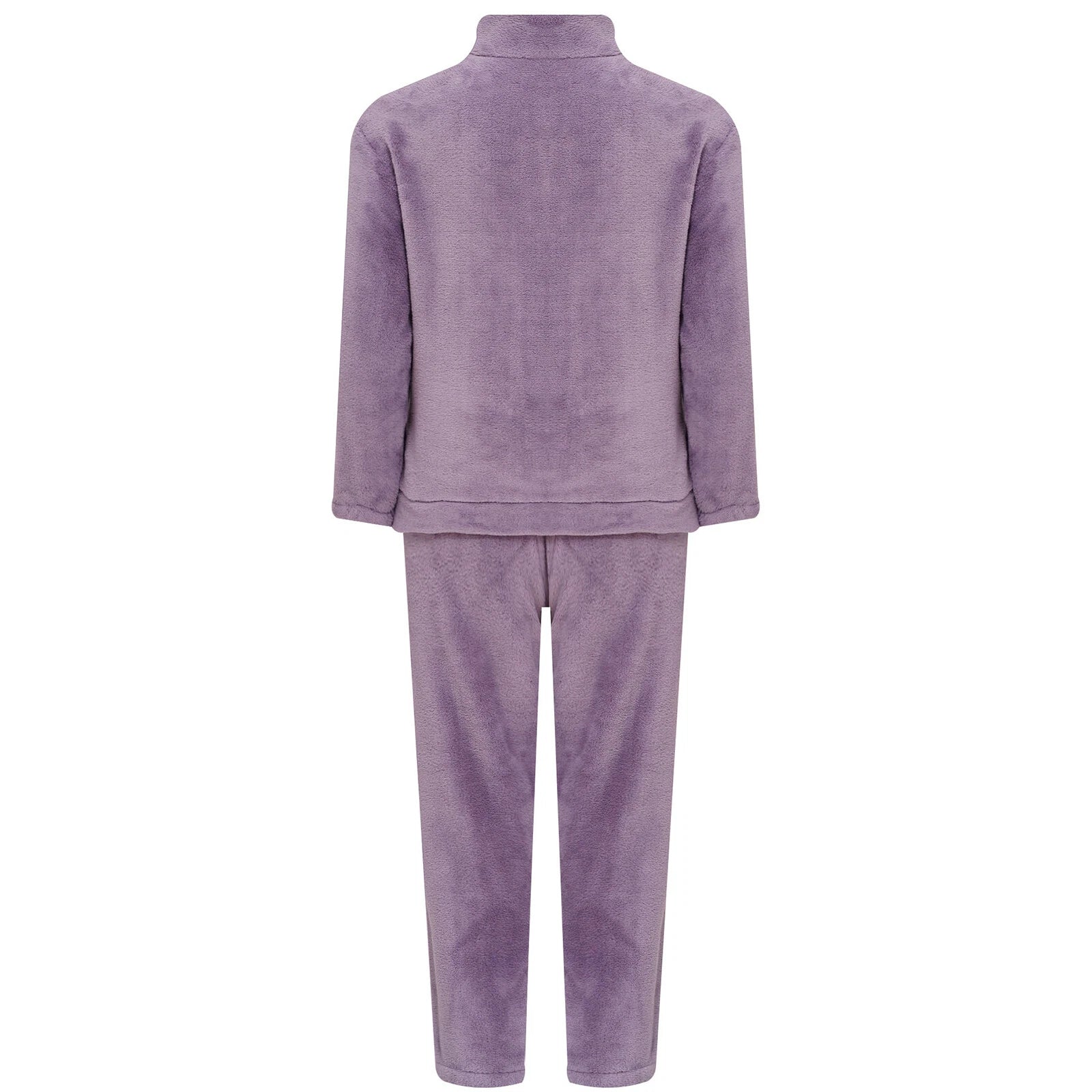 Kids Nightwear Warm Pajama Set Comfy Sleepwear Zipper Homewear 2 Piece Outfits