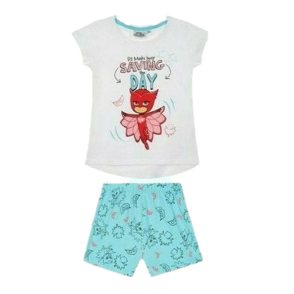 Boys Girls Kids Children Pyjamas Short Sleeve T-Shirt Shorts Set Age 2-12 Years