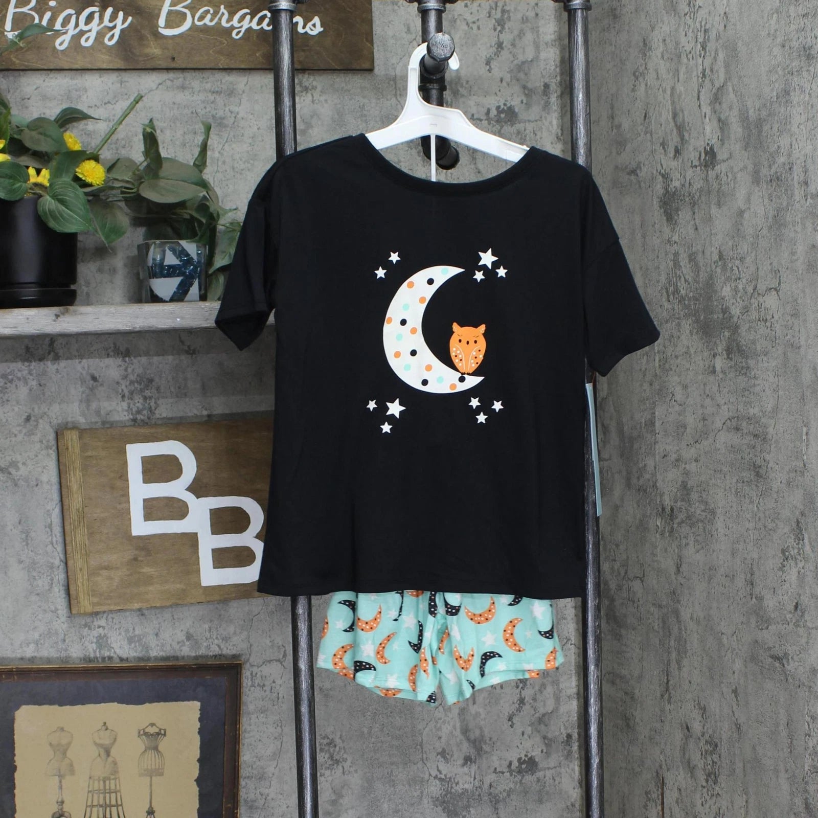 Cat & Jack Girls 2pc Short Sleeve Pajama Shirt Shorts Set 88094711 M