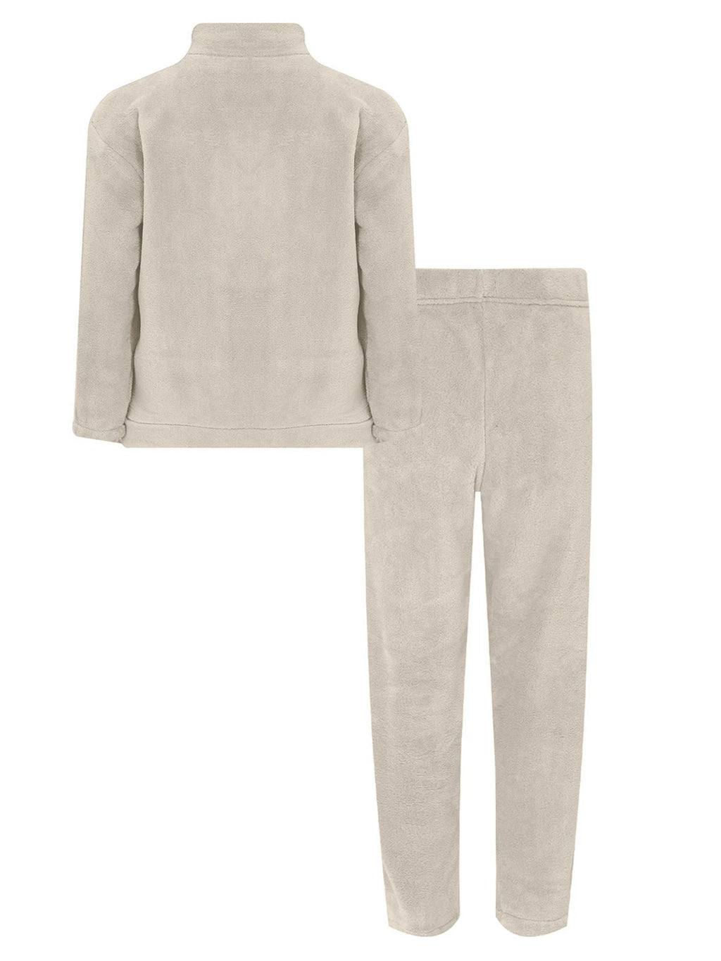 Kids Nightwear Warm Pajama Set Comfy Sleepwear Zipper Homewear 2 Piece Outfits