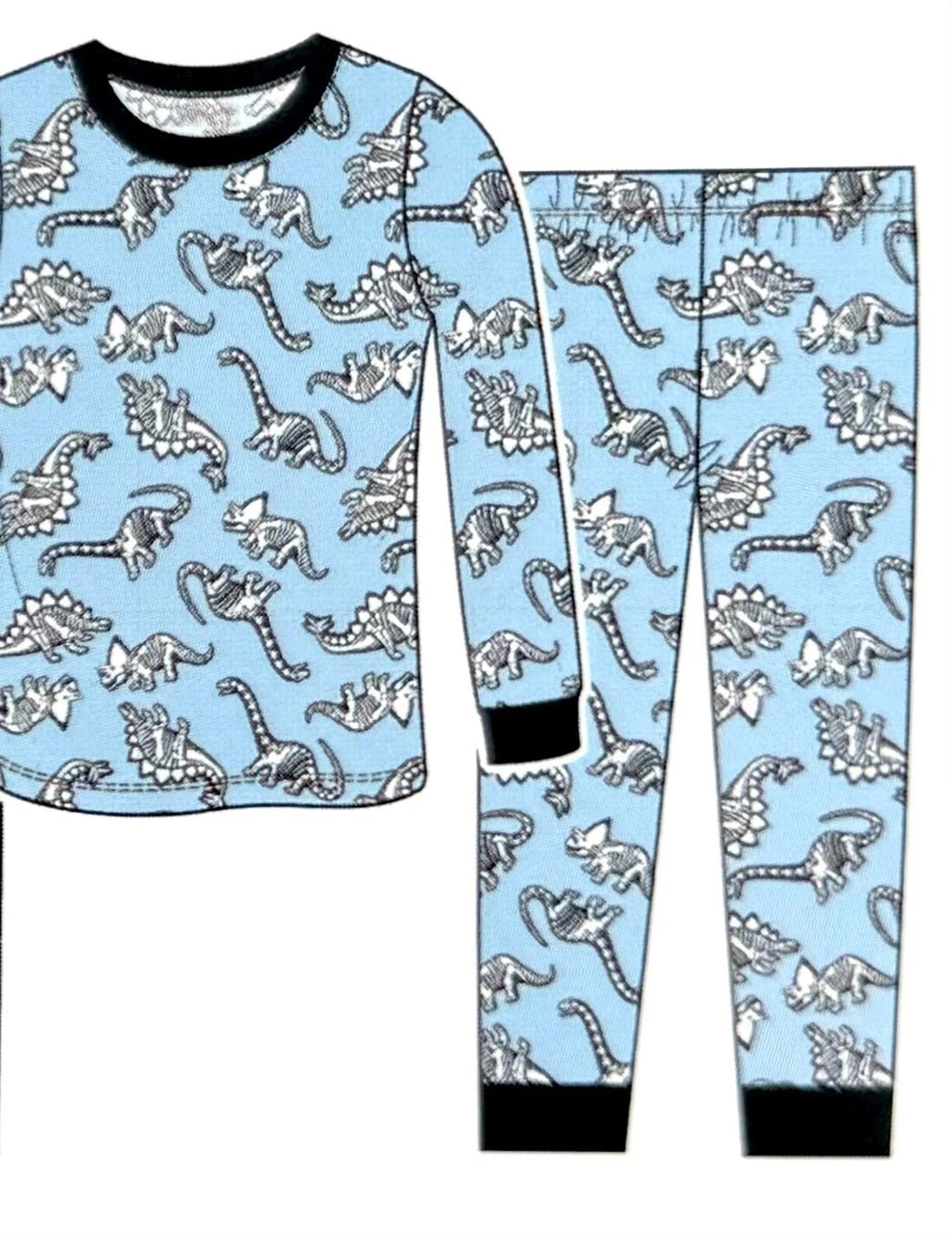 Kirkland Signature Kids' 4-PC Cotton PJ Set MULTI COLOR