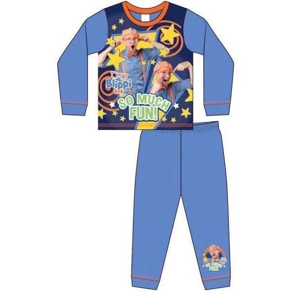 Blippi Pyjamas Pjs Unisex Nightwear Sleepwear Kids Childrens Toddler Character