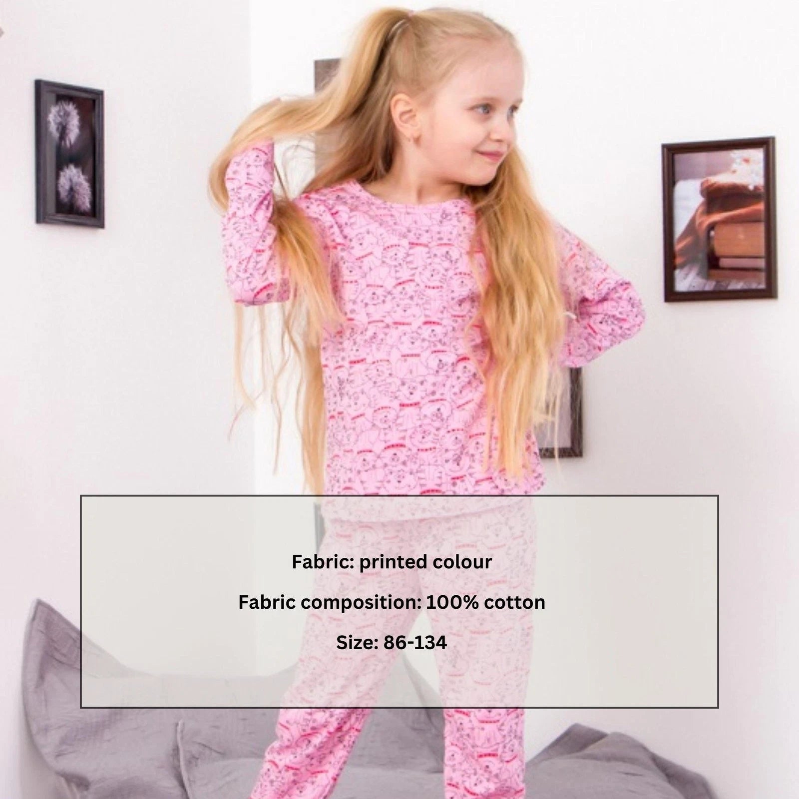 Girls’ Pajama Set – Comfortable Fit & Stylish Look, Any season,  Nosi svoe 60...