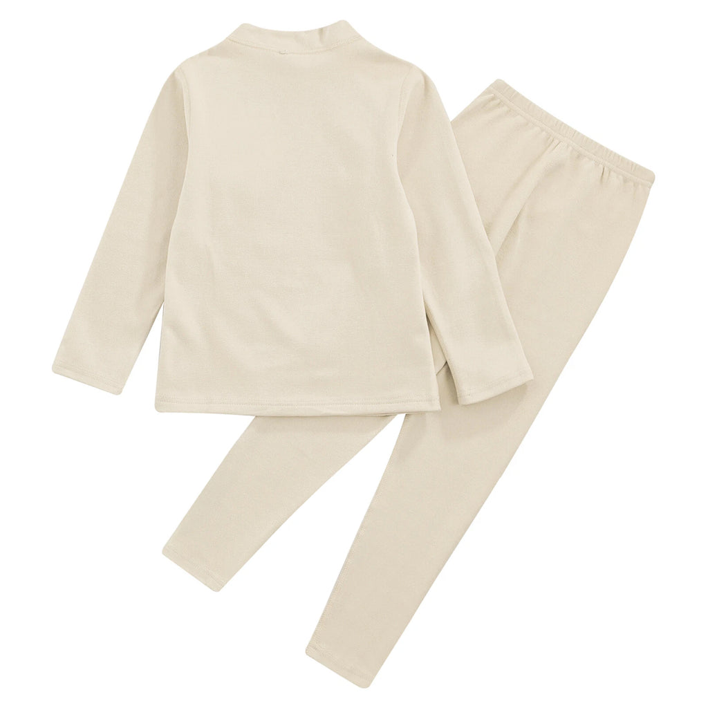 Kids Boys Girls Tees Long Sleeve Top Bear Print Sleepwear Pajamas Loungewear