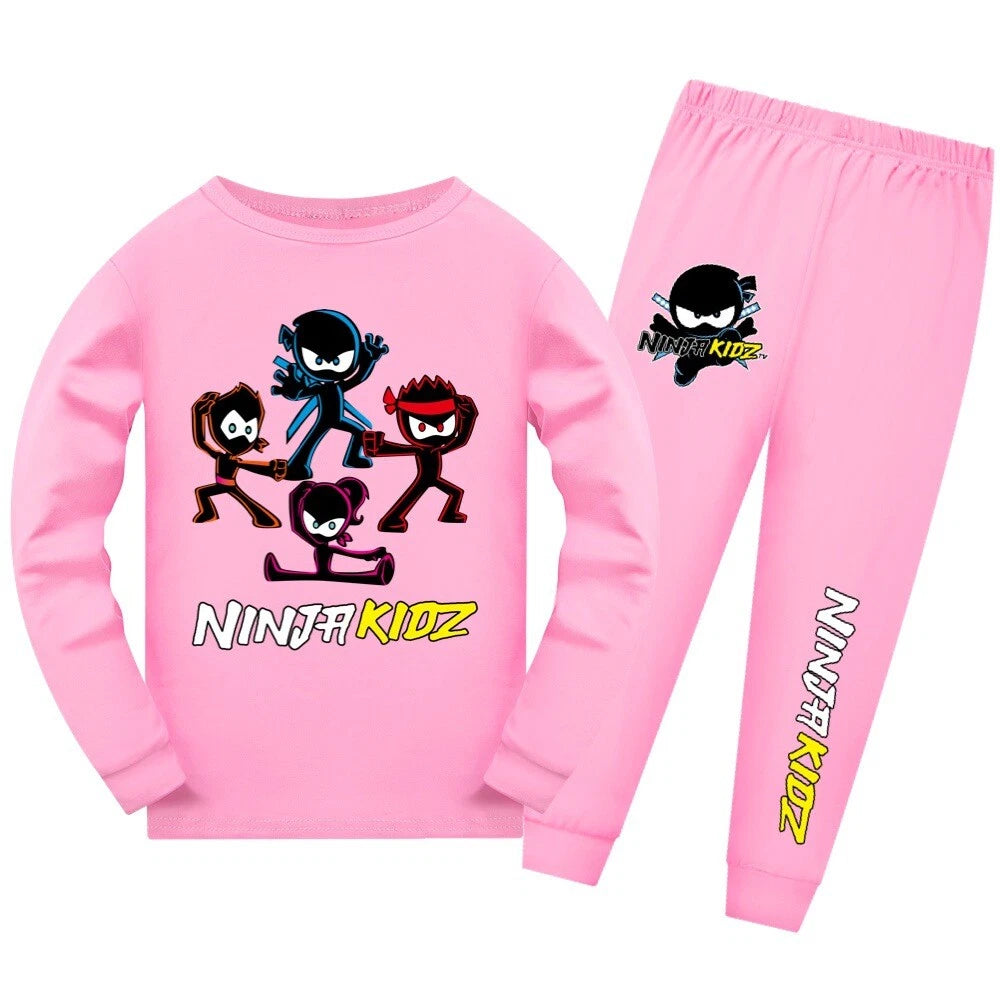 Ninja Kids Ninja Kid Long Sleeve Trousers Pajamas High Quality Suit Children Hot