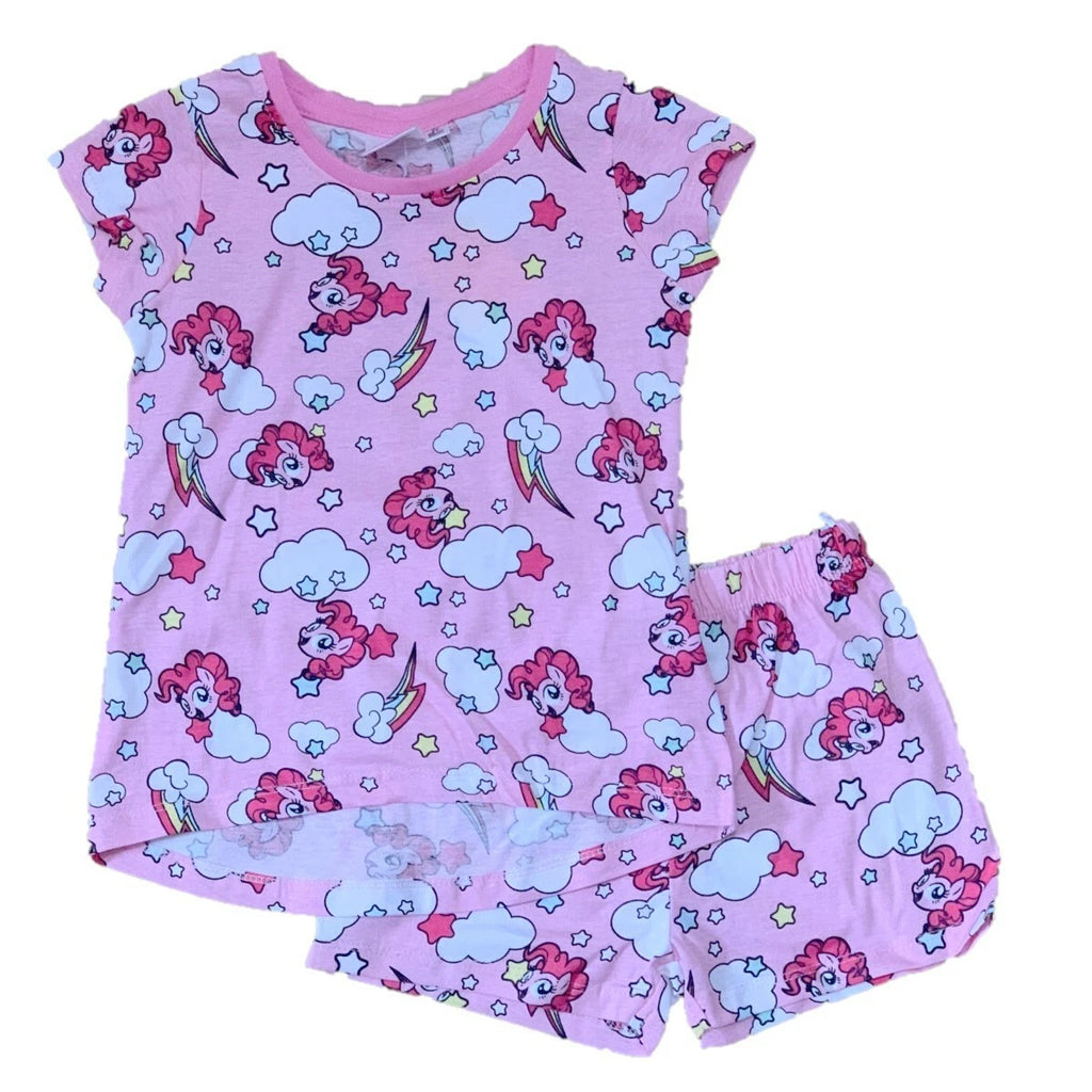 Boys Girls Kids Children Pyjamas Short Sleeve T-Shirt Shorts Set Age 2-12 Years