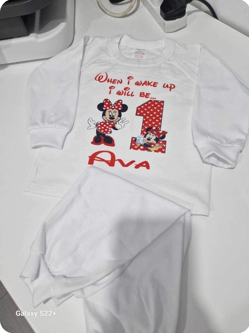 Personalised Birthday Pyjamas Girls When I Wake Up I Will Be  frilly and bows