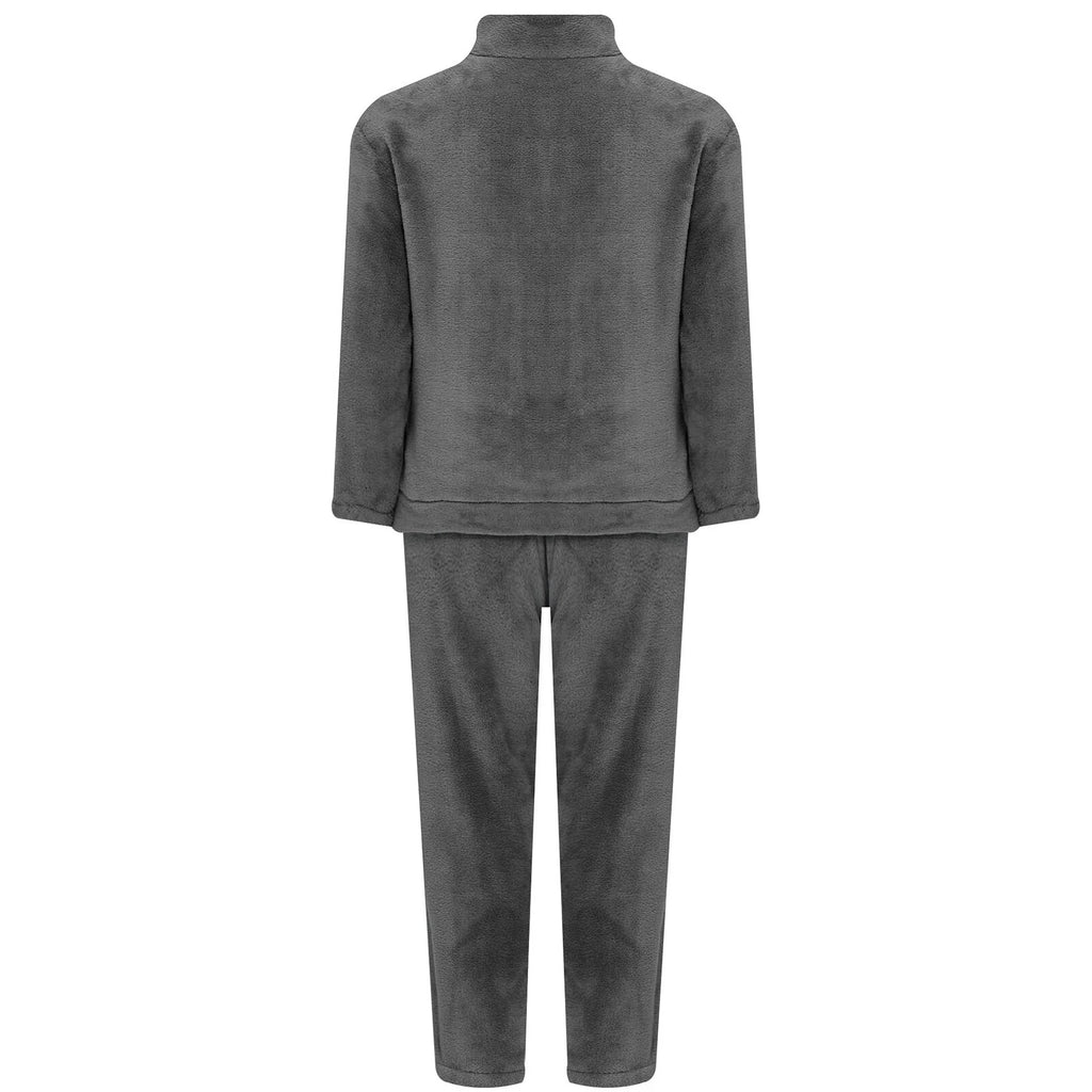 Kids Pajama Set Flannel Nightwear Soft Sleepwear Long Sleeve Homewear Fuzzy