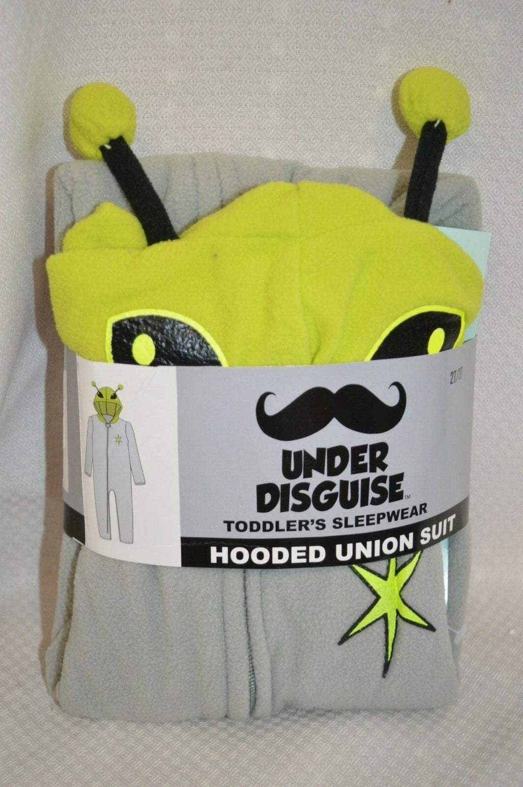 U PICK Under DISGUISE Toddler SLEEPWEAR Pajamas PJ's Hooded UNION Suit  2T/3T