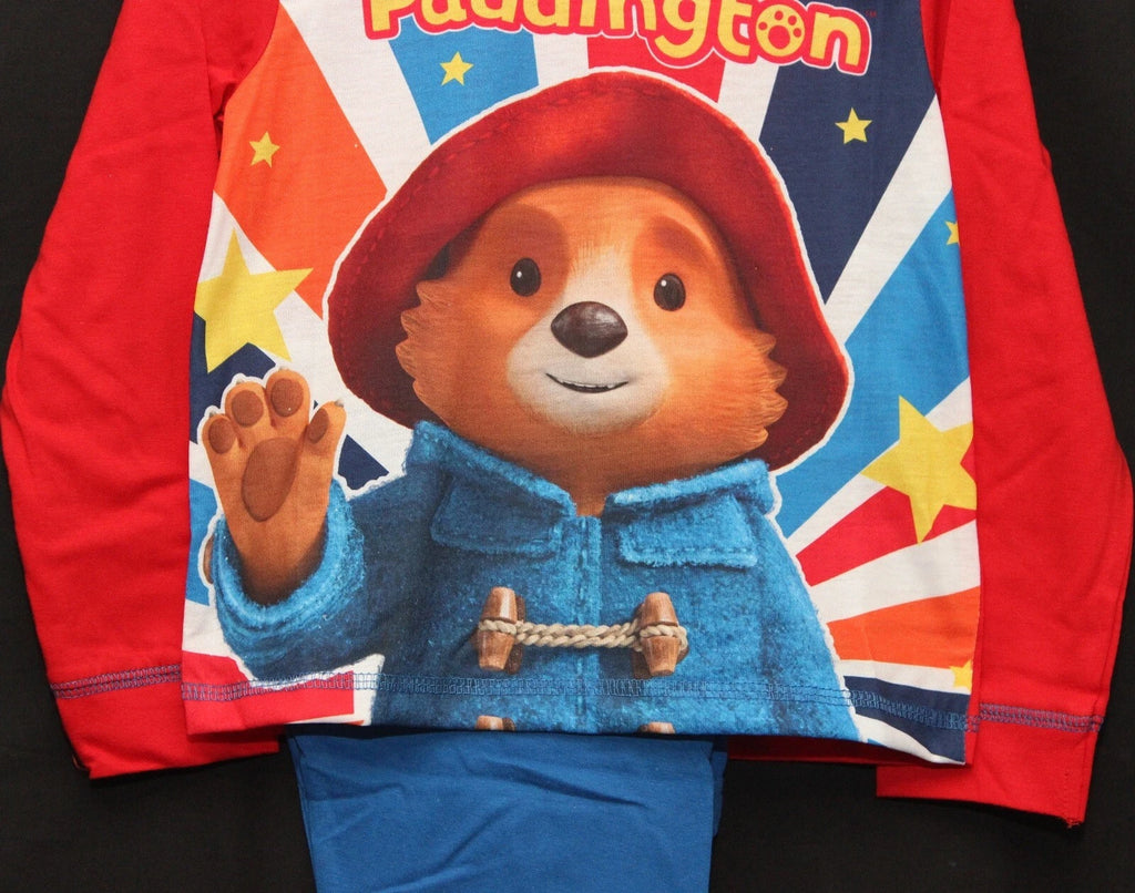 PADDINGTON BEAR Boy's Pyjamas /Blue & Red PADDINGTON PJs Sizes 18 Months-5 Years