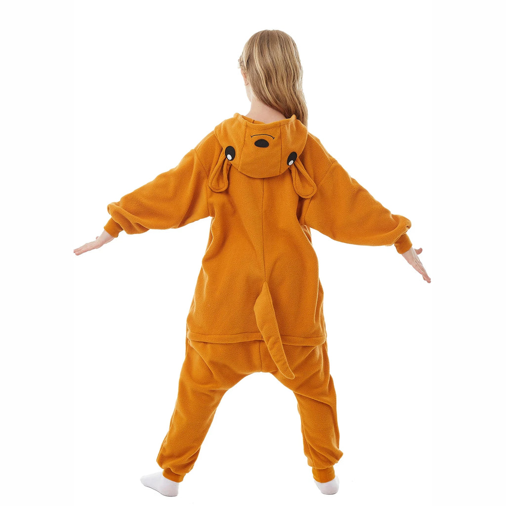 Kids Kangaroo Soft One-piece Pajamas Halloween Christmas Cute Cosplay Costumes